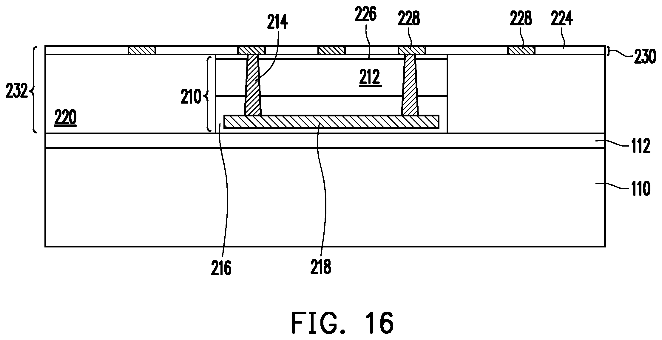 Patent US12610871 Figure 16 – Through-dielectric vias for direct connection and method forming same