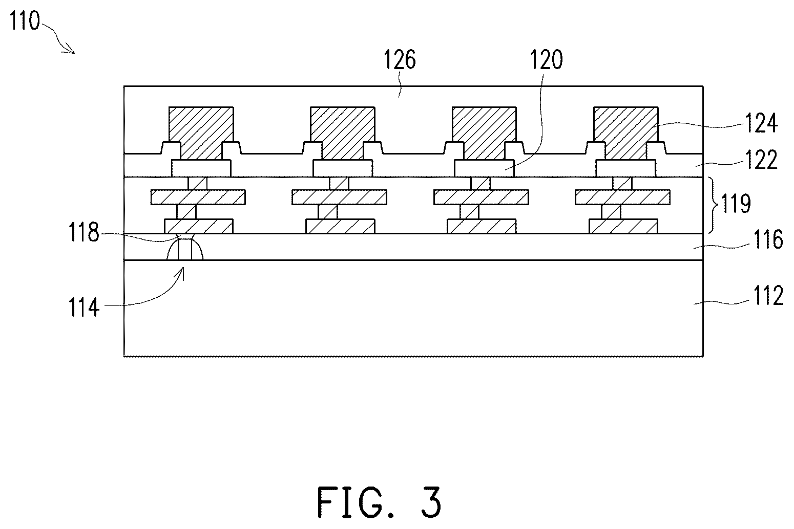 Patent US12610873 Figure 3 – Integrated circuit package and method