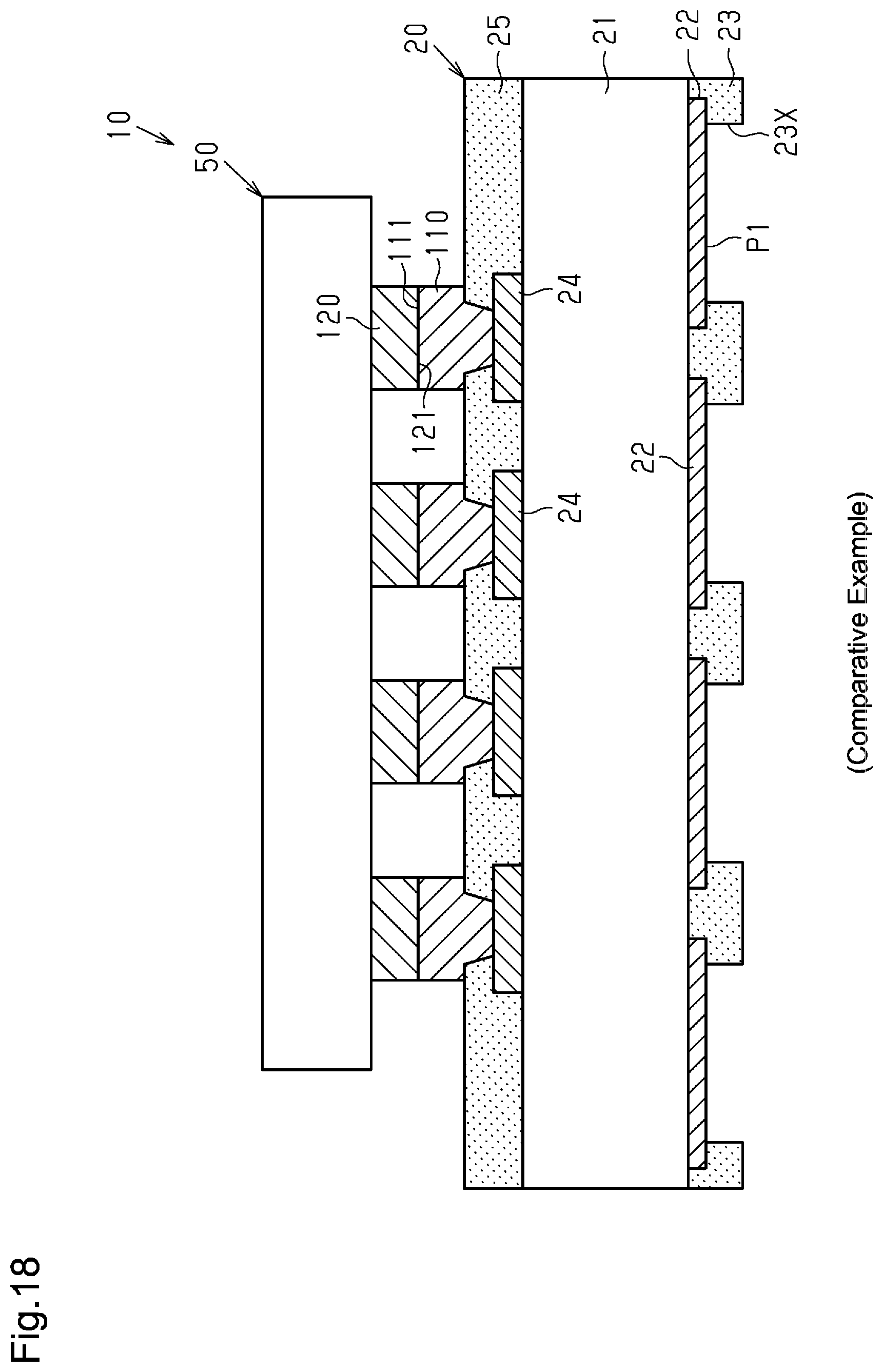 Patent US12610874 Figure 16 – Connection structural body with Cu—Cu bonding and roughened surface deposits