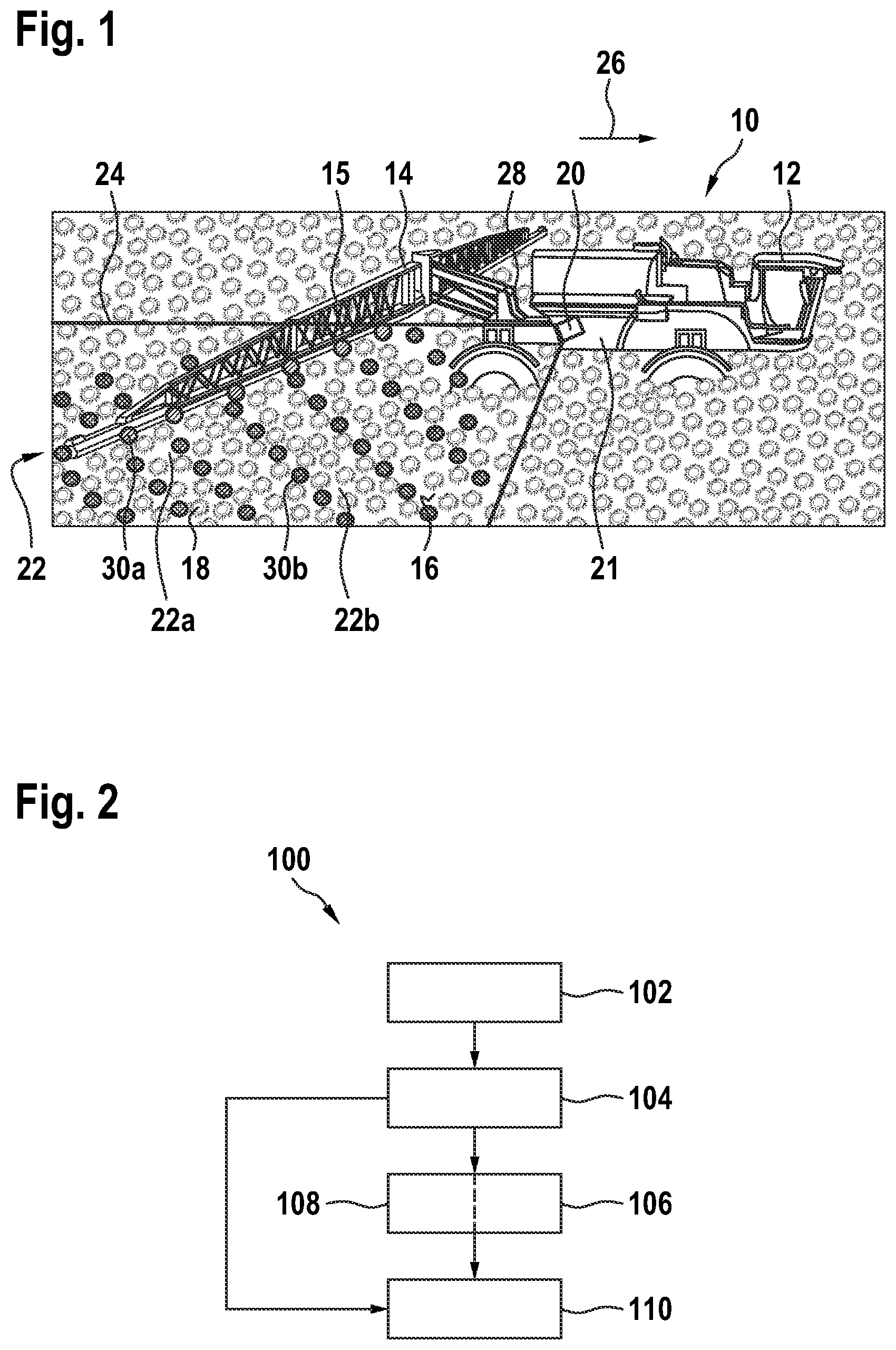Patent US12610878 Figure 1 – Method for ascertaining status information regarding a status of an agricultural working tool of an agricultural working machine