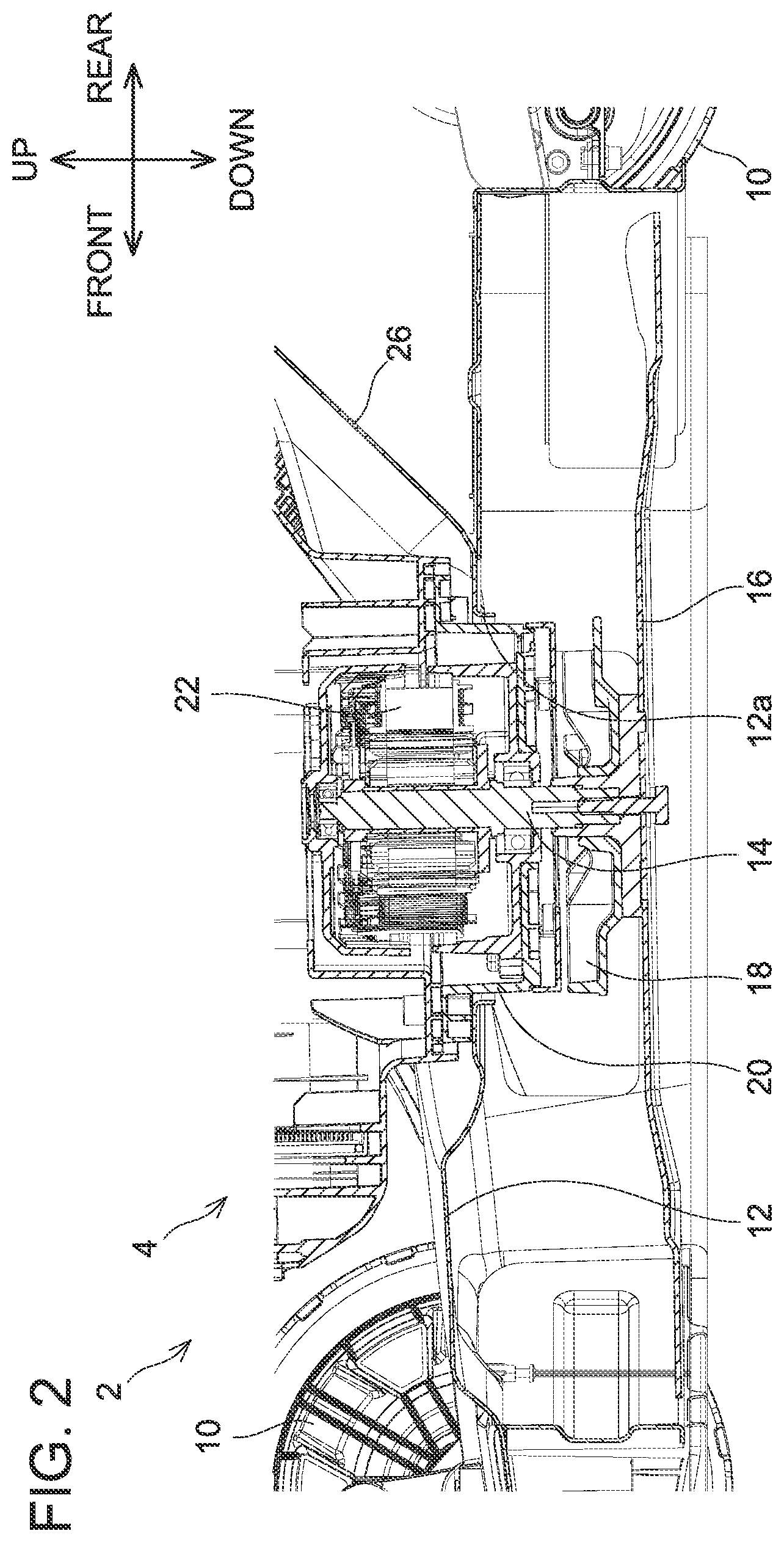 Patent US12610885 Figure 2 – Working machine