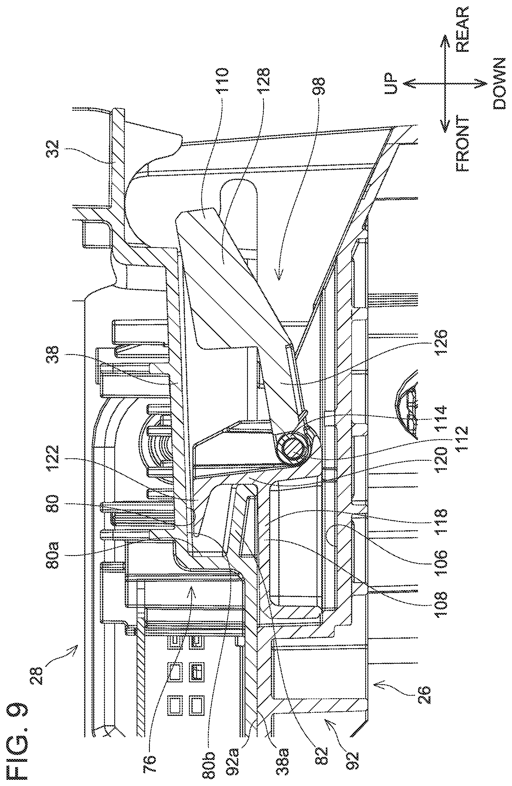 Patent US12610885 Figure 9 – Working machine