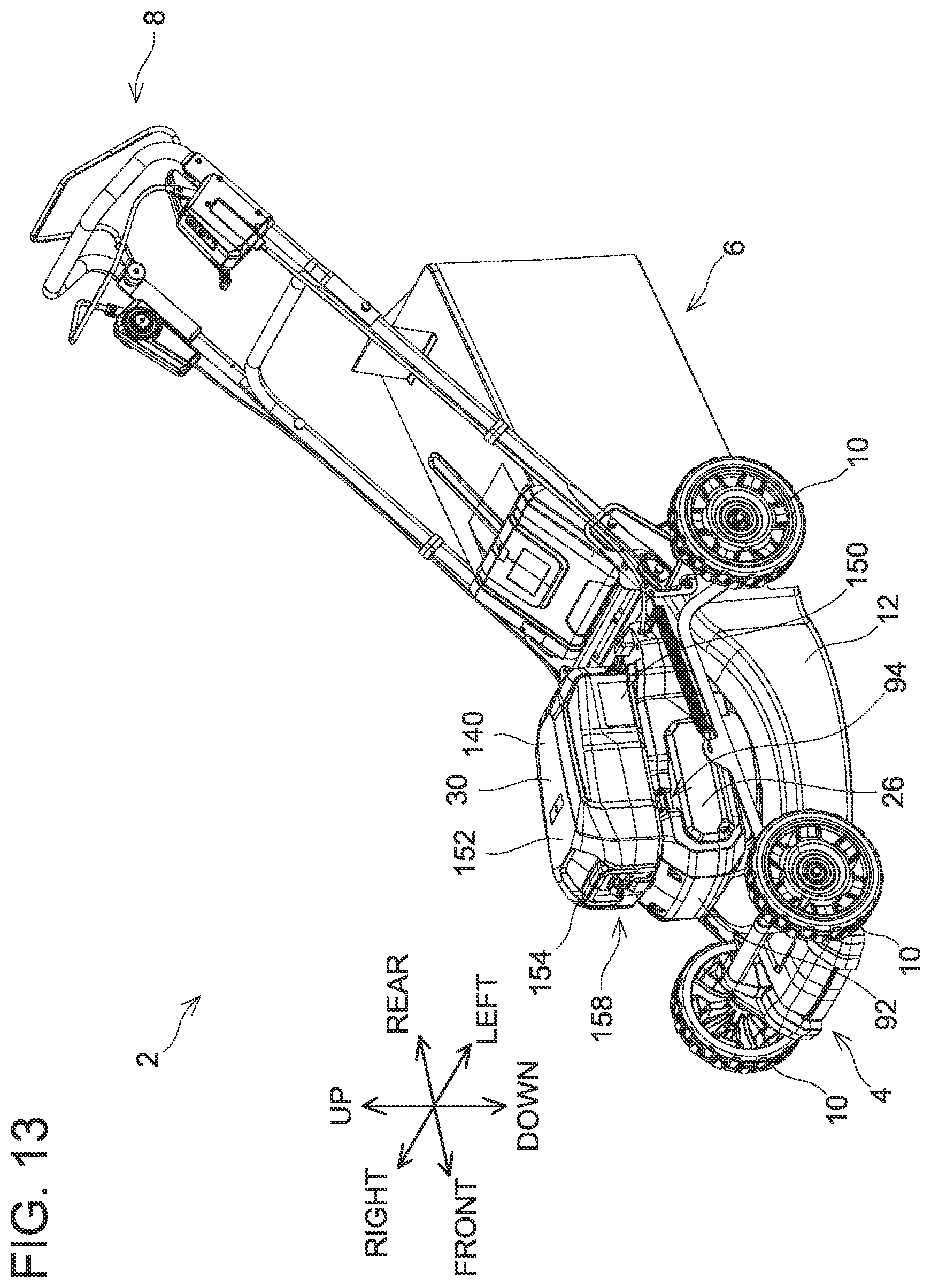 Patent US12610885 Figure 13 – Working machine