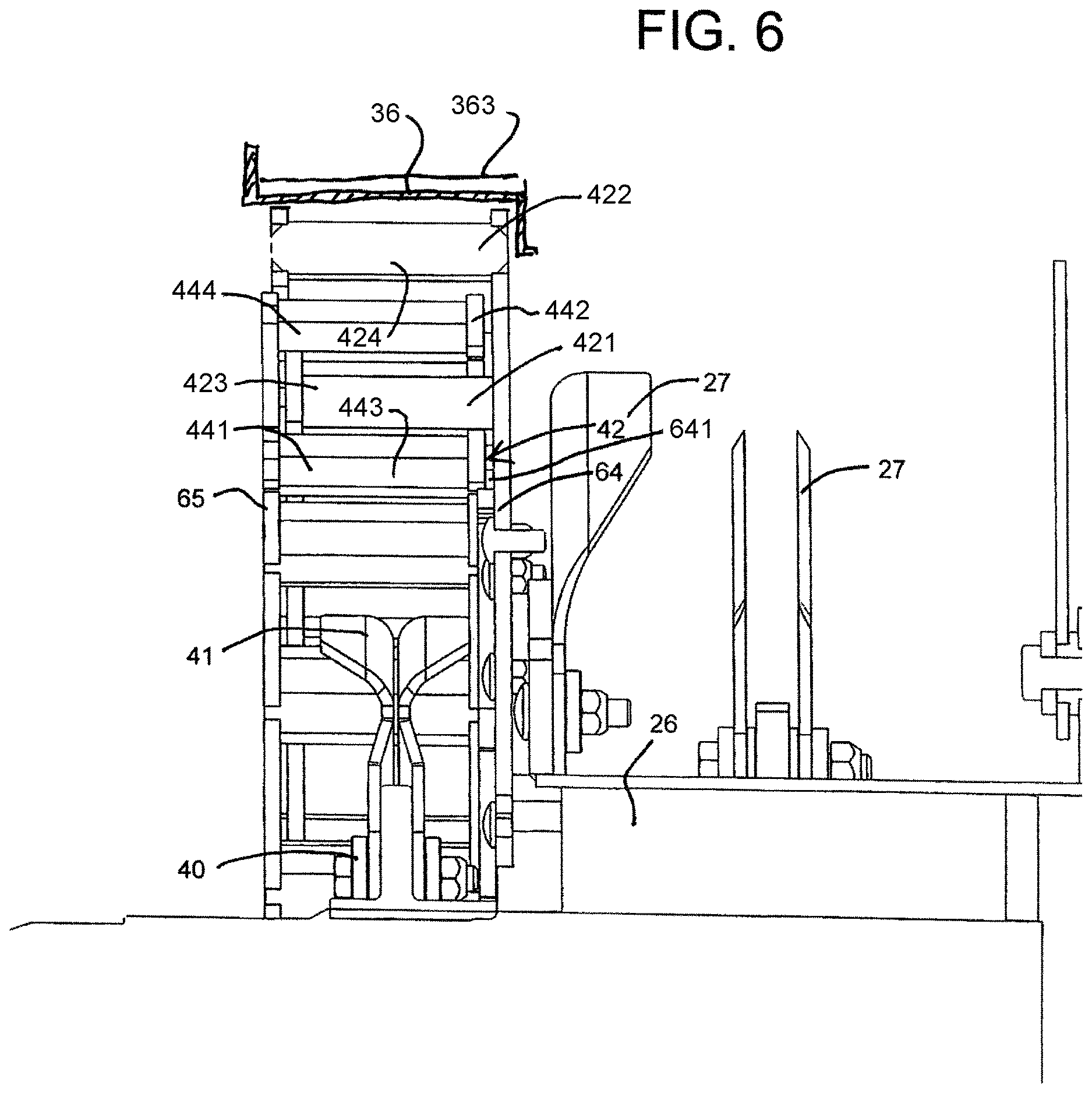 Patent US12610886 Figure 7 – Weed seed destruction on a combine harvester including transferring grain from the grain loss sensor to the destructor