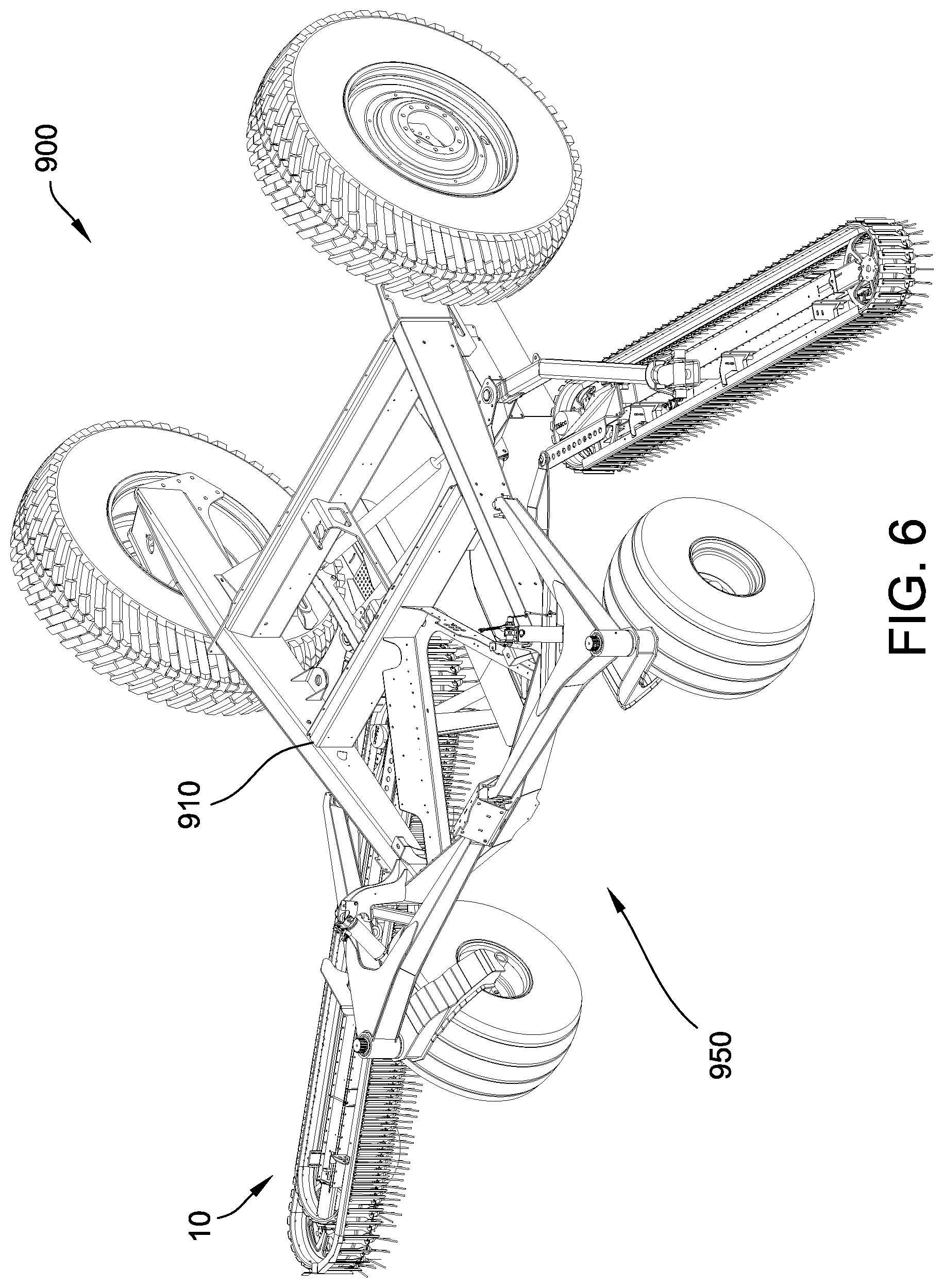 Patent US12610890 Figure 6 – Rake apparatus