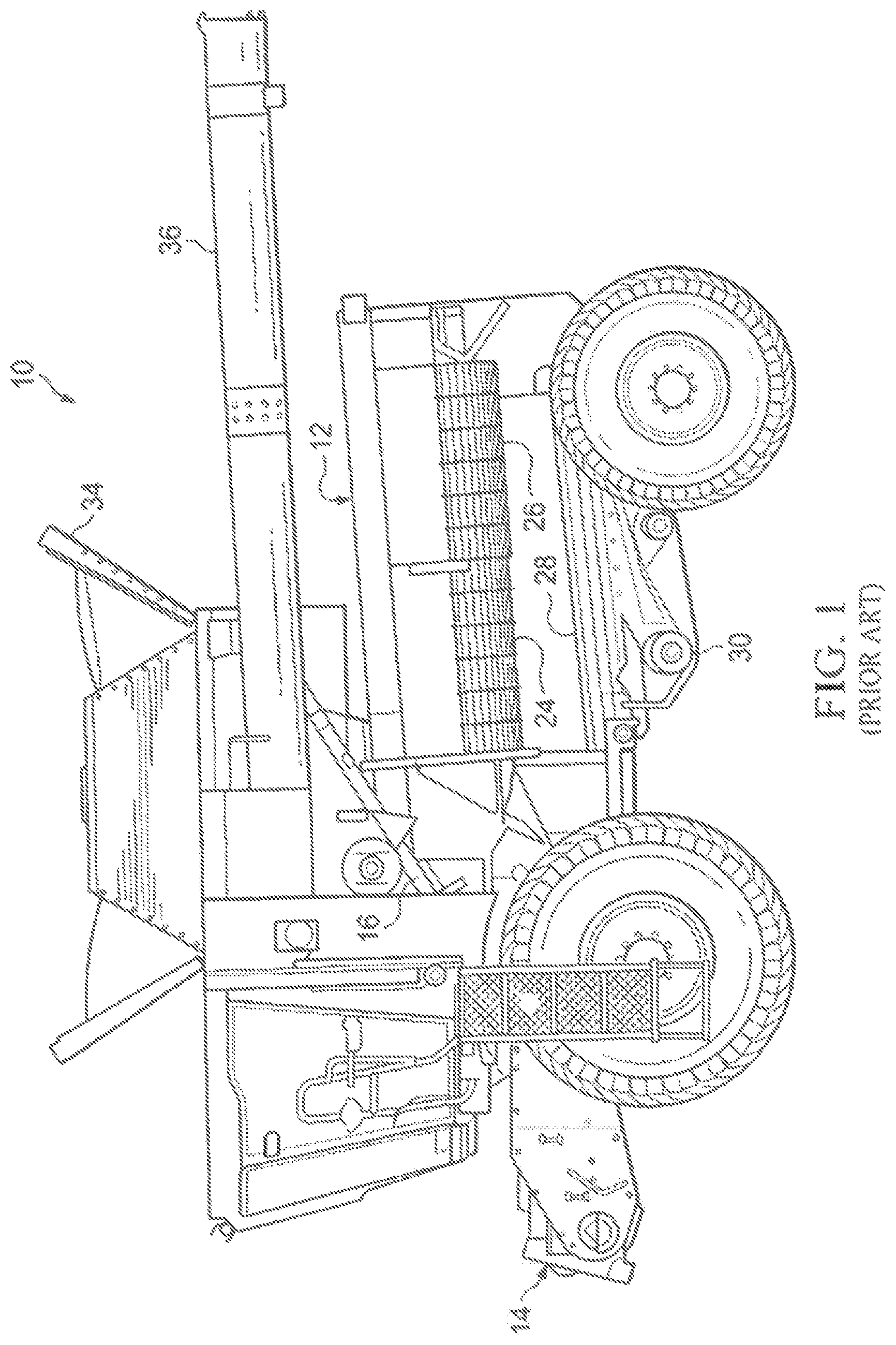 Patent US12610891 Figure 1 – Concave cover plates for improving operational performance in a combine harvester