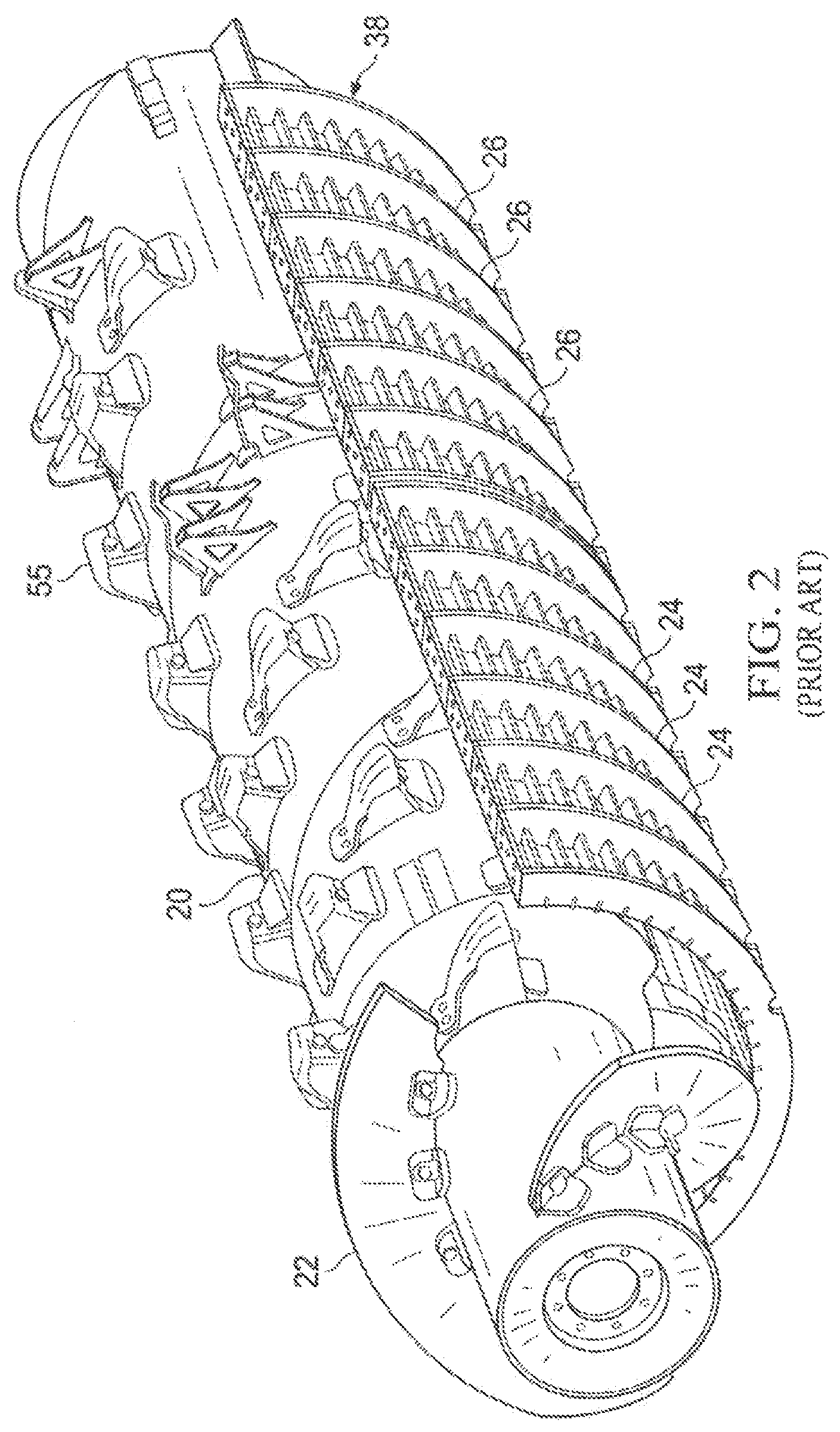 Patent US12610891 Figure 2 – Concave cover plates for improving operational performance in a combine harvester