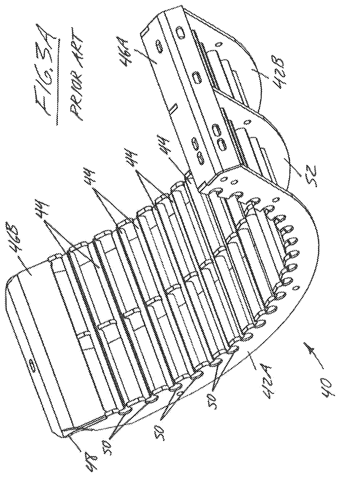 Patent US12610891 Figure 3 – Concave cover plates for improving operational performance in a combine harvester