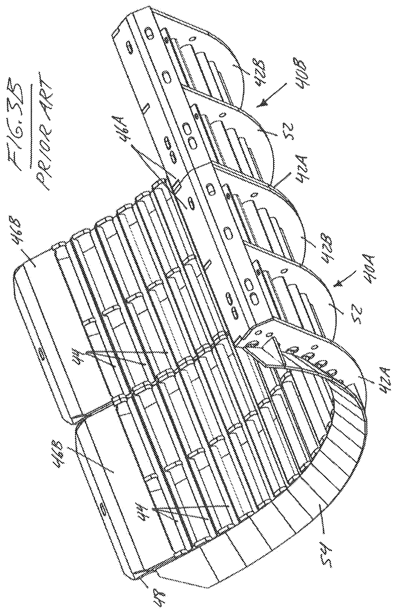 Patent US12610891 Figure 4 – Concave cover plates for improving operational performance in a combine harvester