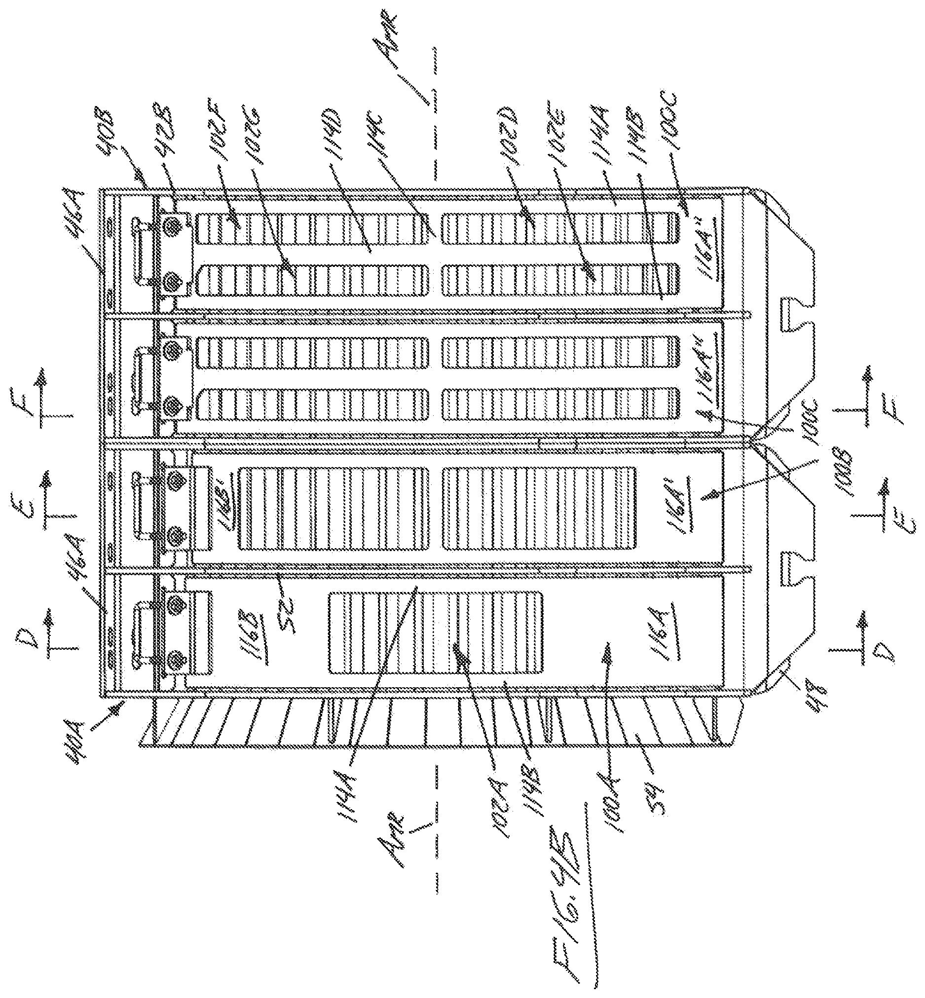 Patent US12610891 Figure 6 – Concave cover plates for improving operational performance in a combine harvester
