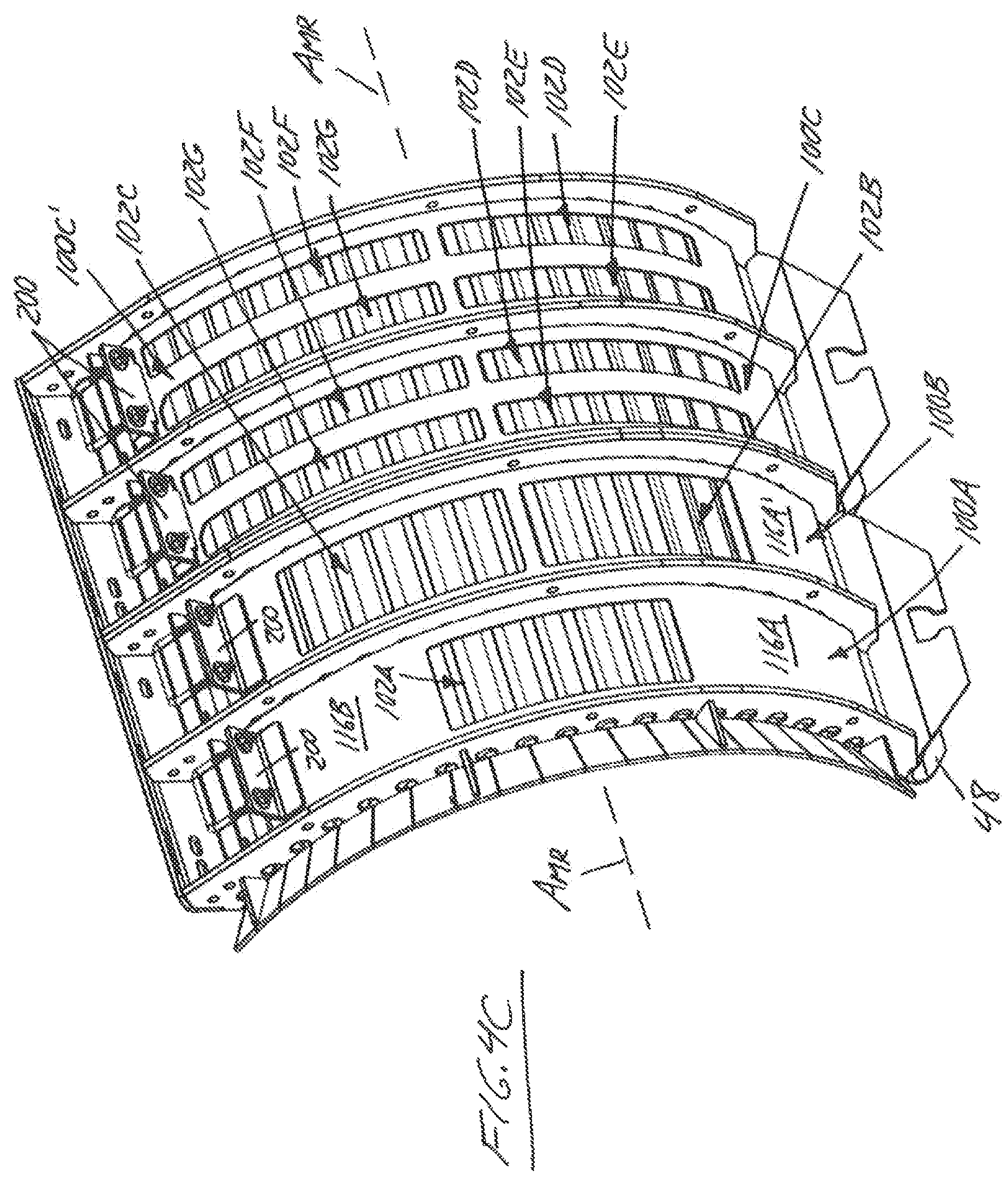 Patent US12610891 Figure 7 – Concave cover plates for improving operational performance in a combine harvester