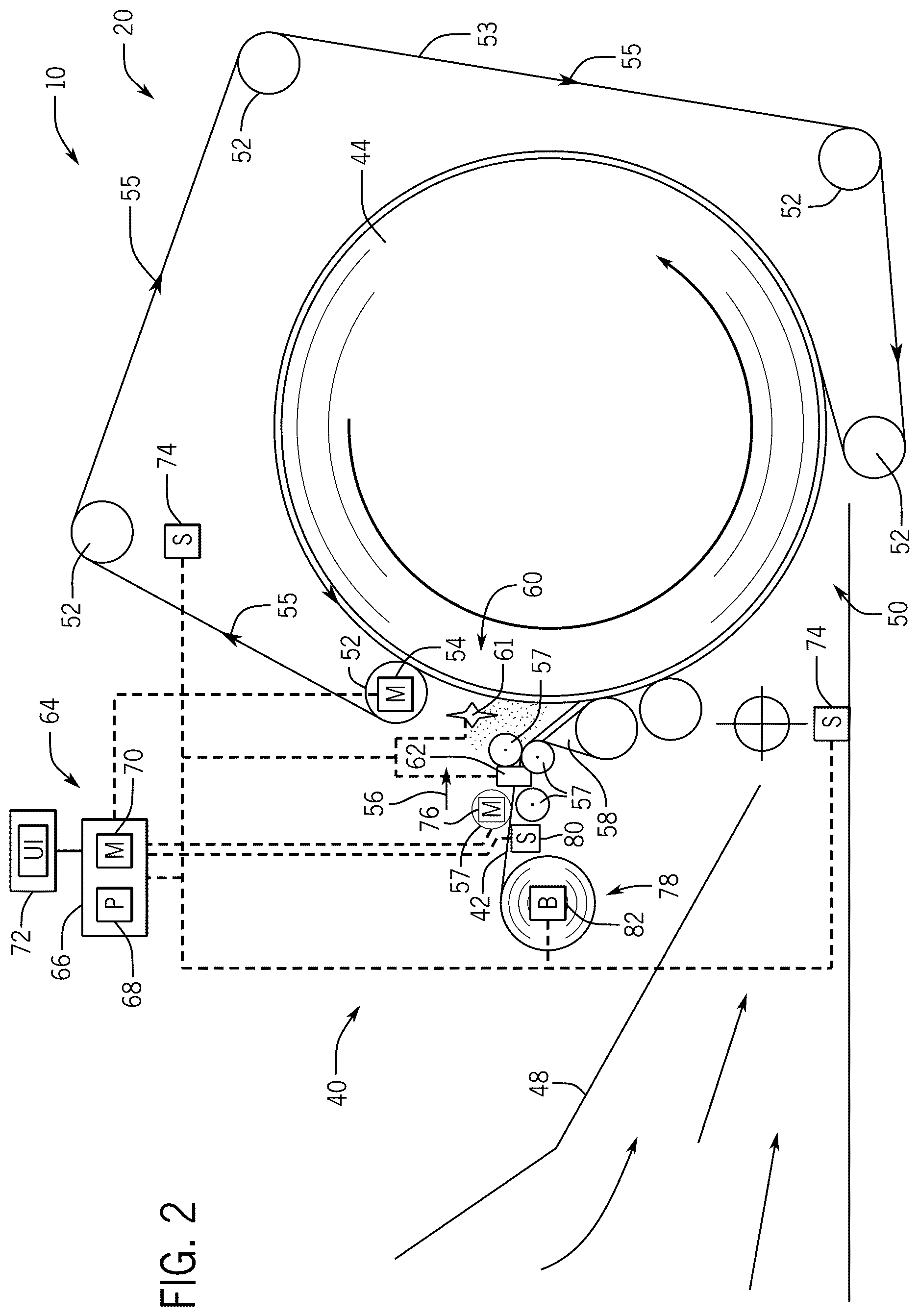 Patent US12610892 Figure 2 – Control system for an agricultural baler