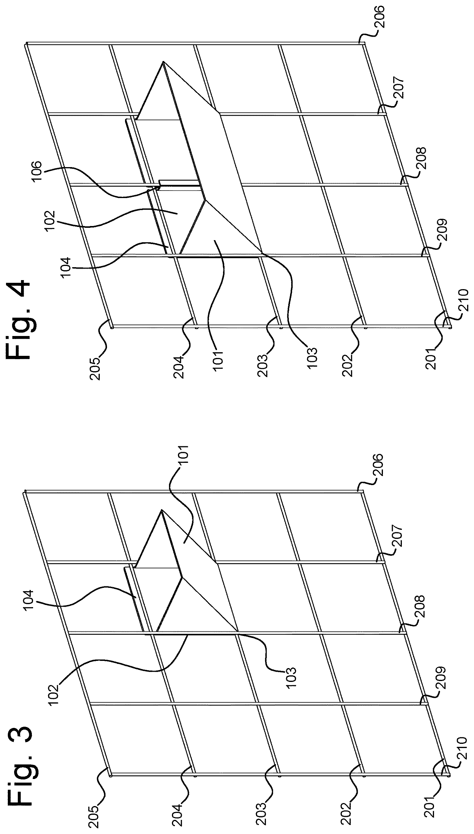 Patent US12610894 Figure 2 – System comprising a structure for removably attaching one or more holders for plants, and at least one holder