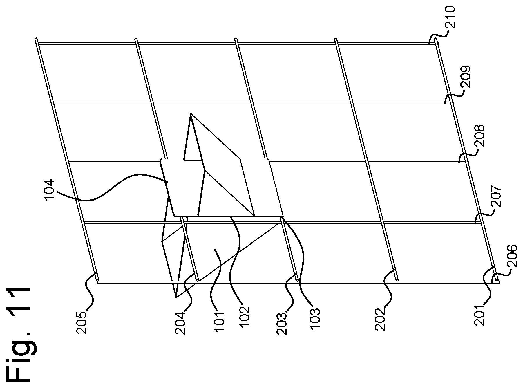 Patent US12610894 Figure 6 – System comprising a structure for removably attaching one or more holders for plants, and at least one holder