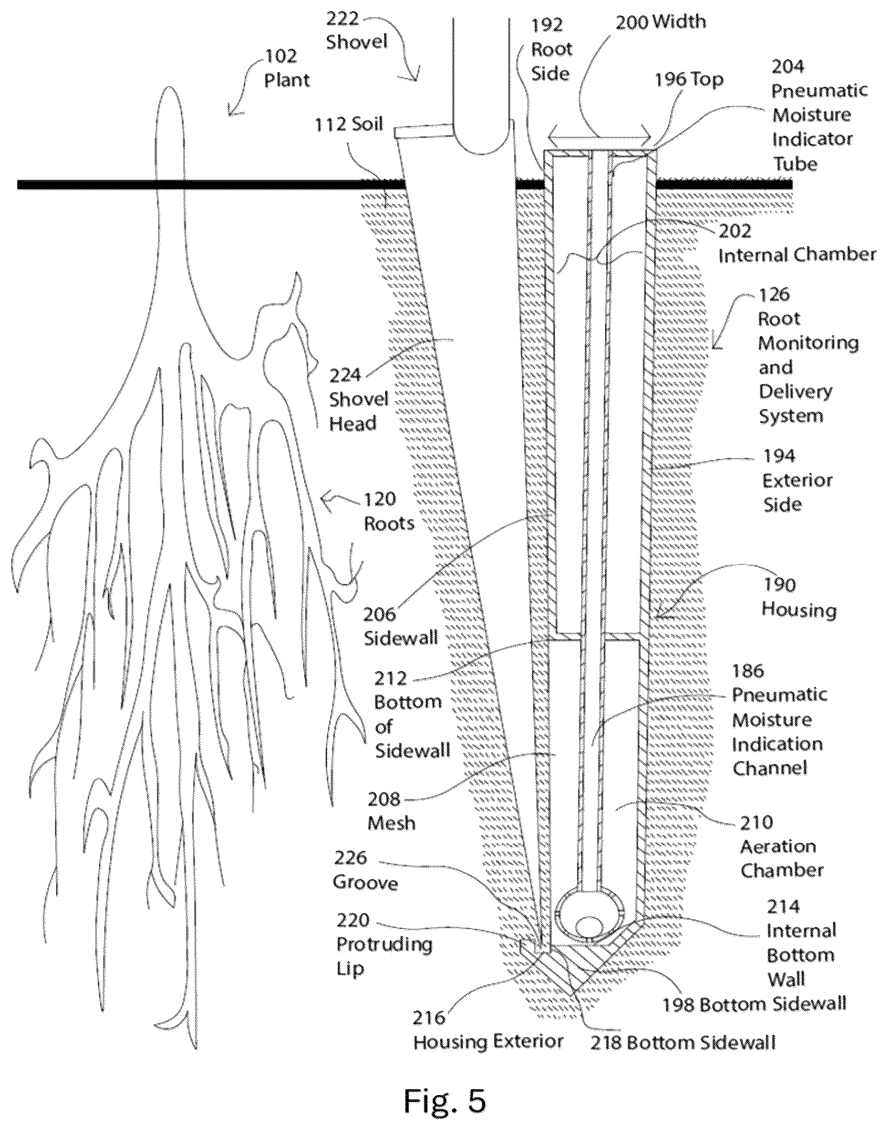 Patent US12610897 Figure 5 – Smart plant monitoring and delivery system for maintaining healthy vegetation