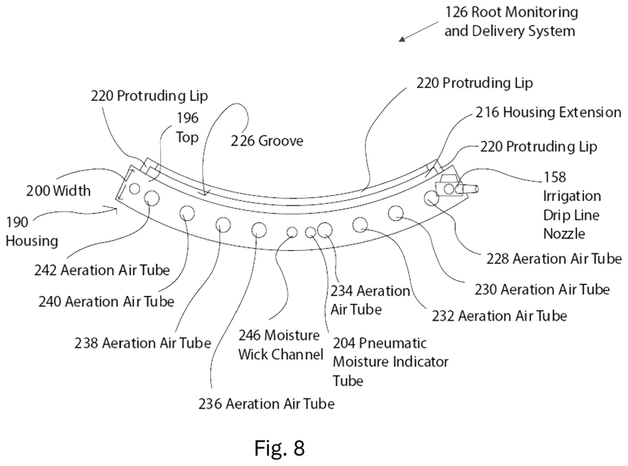 Patent US12610897 Figure 8 – Smart plant monitoring and delivery system for maintaining healthy vegetation