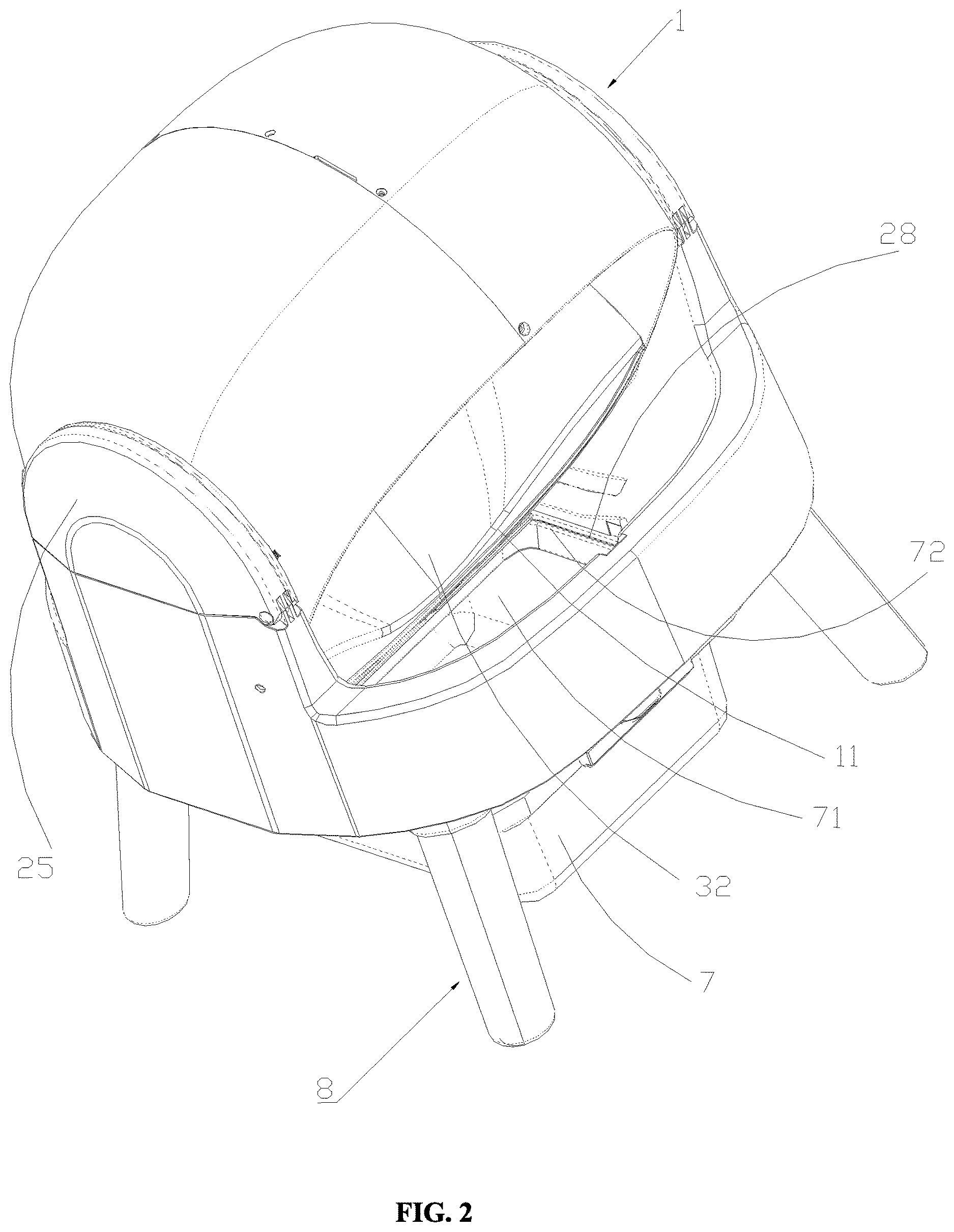 Patent US12610921 Figure 2 – Pet toilet