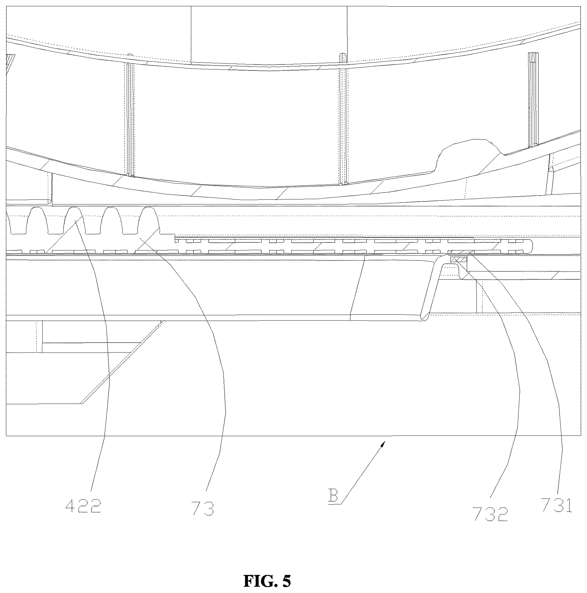 Patent US12610921 Figure 5 – Pet toilet