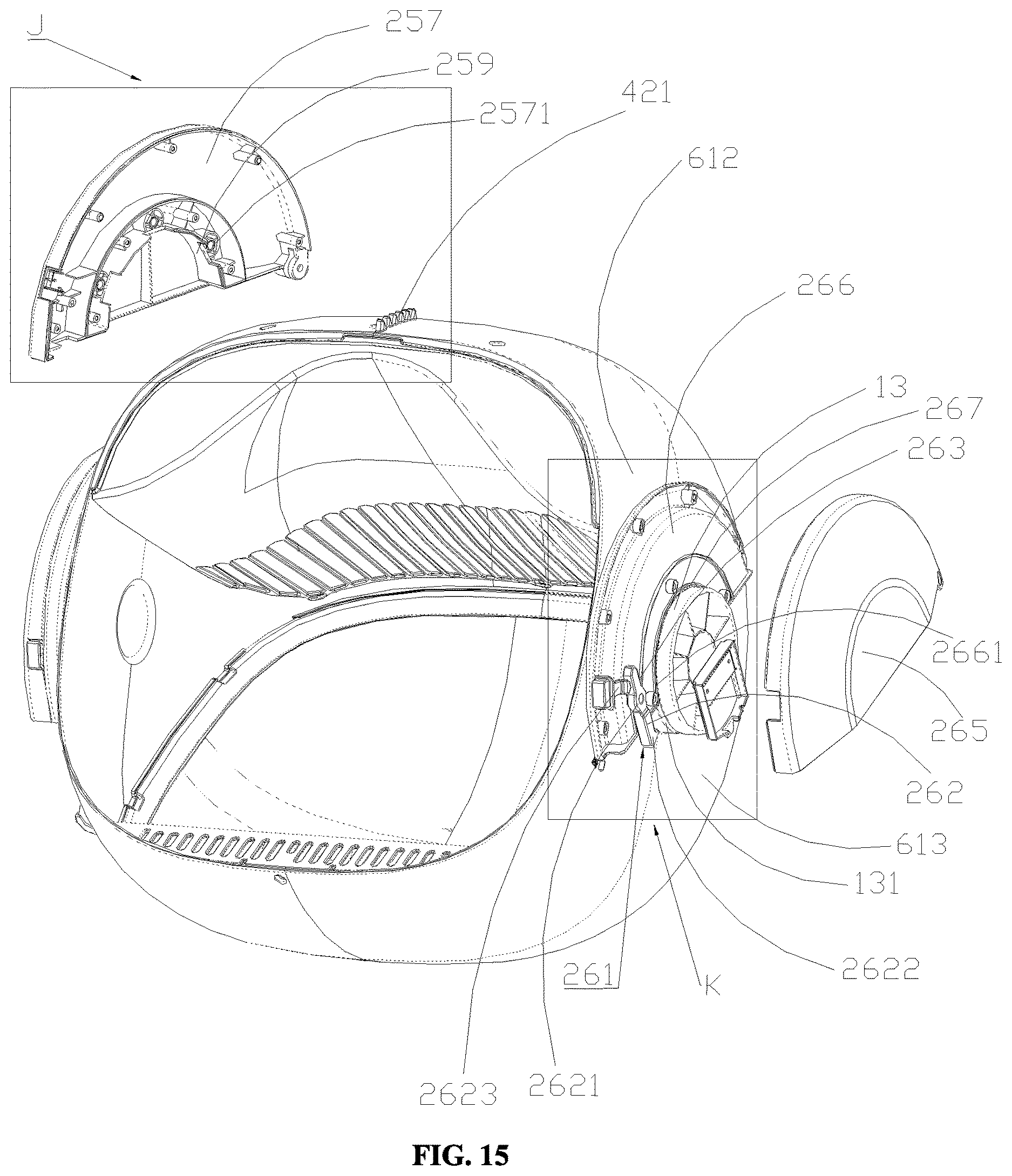 Patent US12610921 Figure 15 – Pet toilet