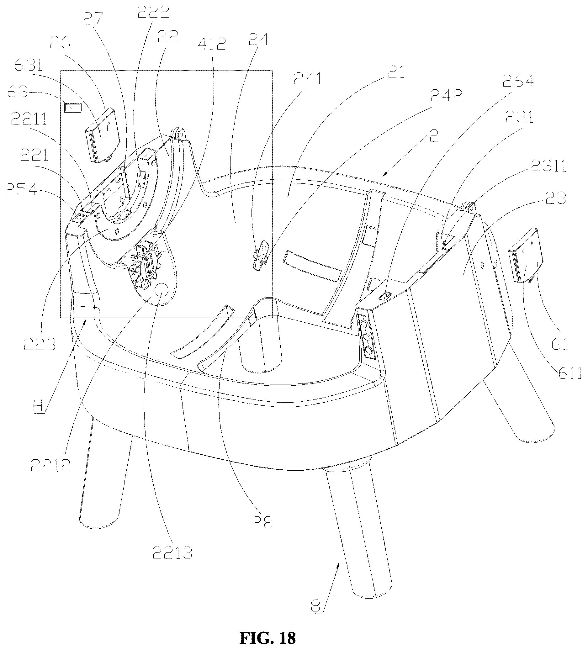 Patent US12610921 Figure 18 – Pet toilet