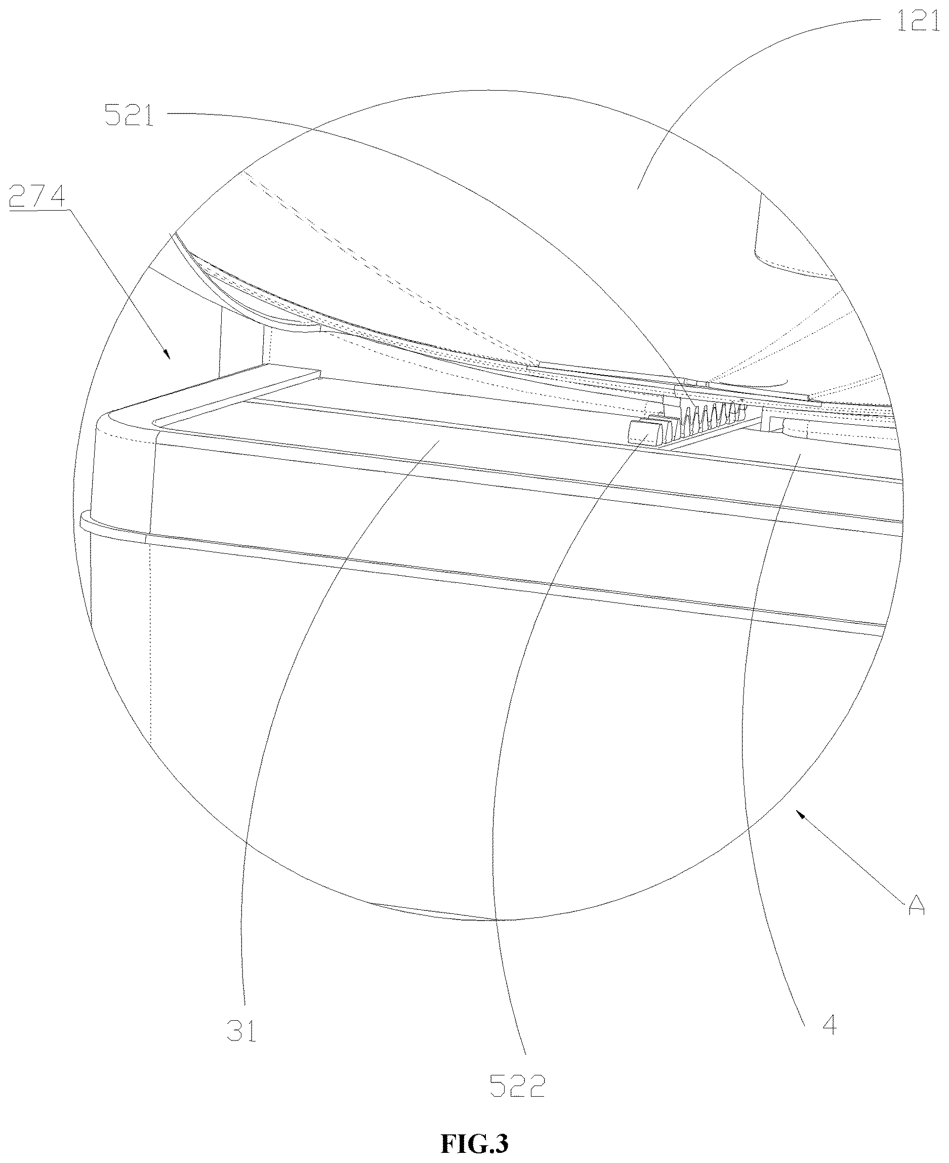 Patent US12610922 Figure 3 – Pet toilet
