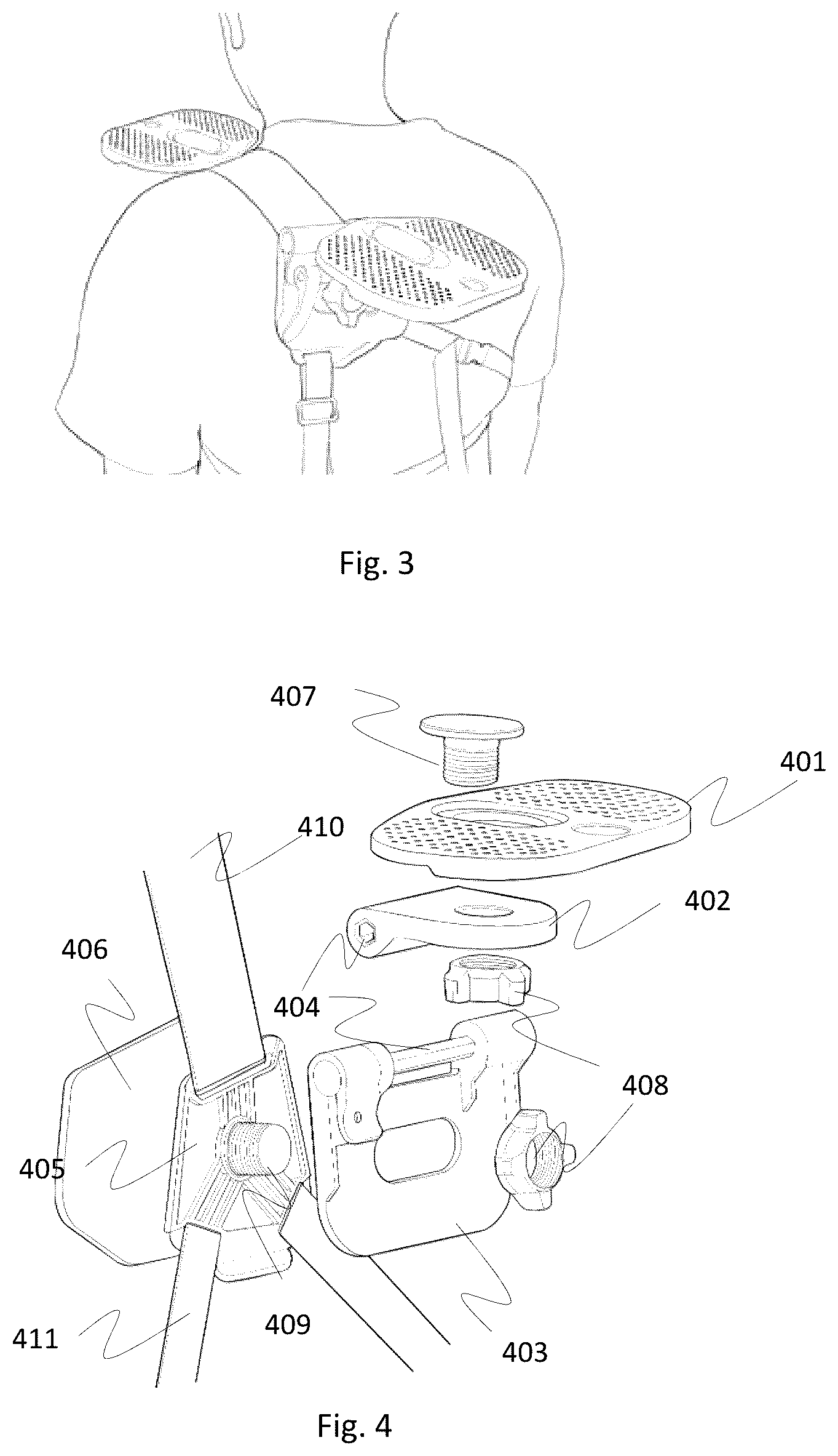Patent US12610923 Figure 2 – Shoulder-mounted platform system