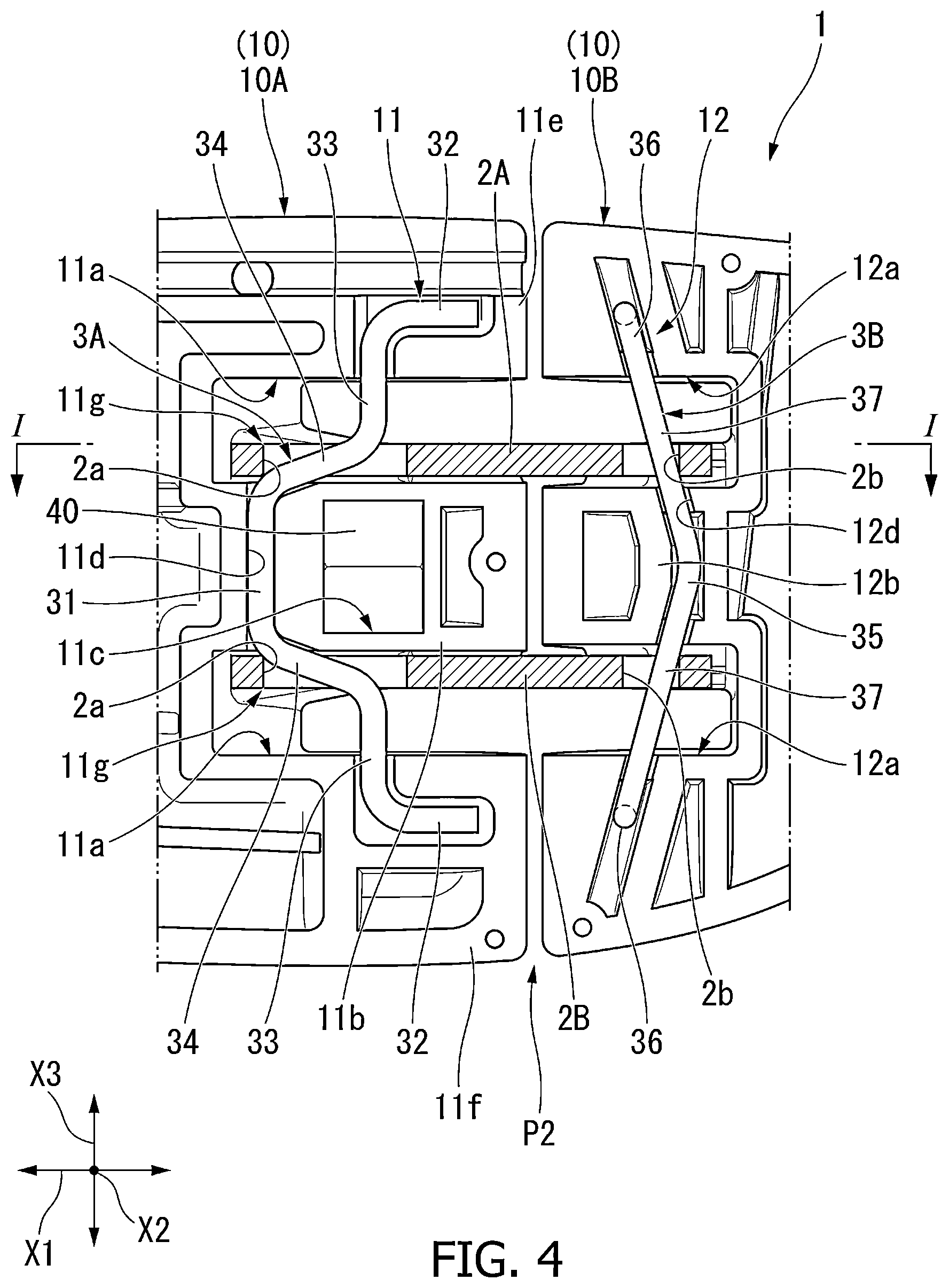 Patent US12610927 Figure 4 – Lure with lateral and front-rear guiding movement