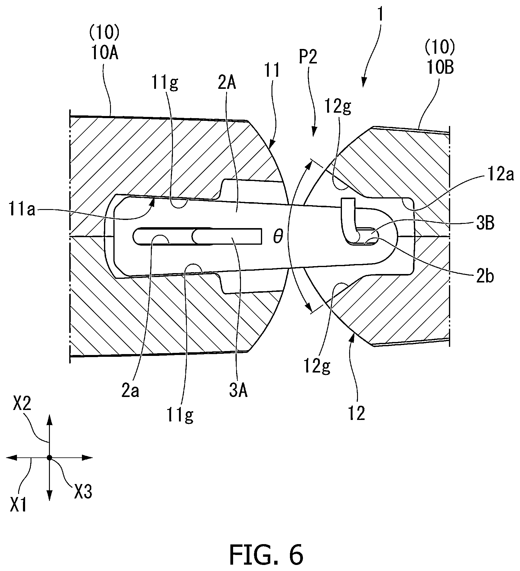Patent US12610927 Figure 6 – Lure with lateral and front-rear guiding movement