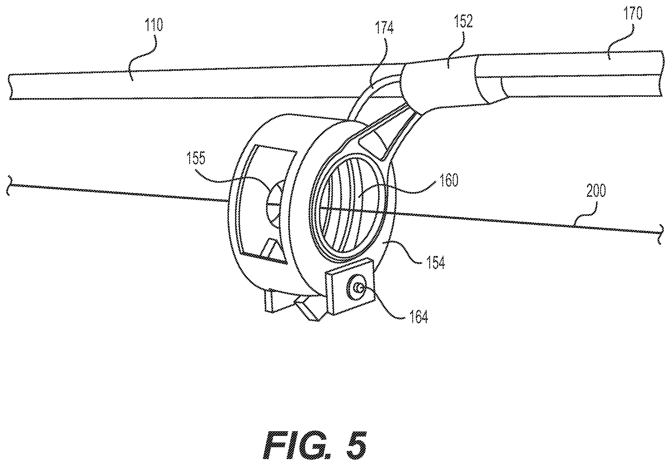 Patent US12610928 Figure 5 – Fishing line control system