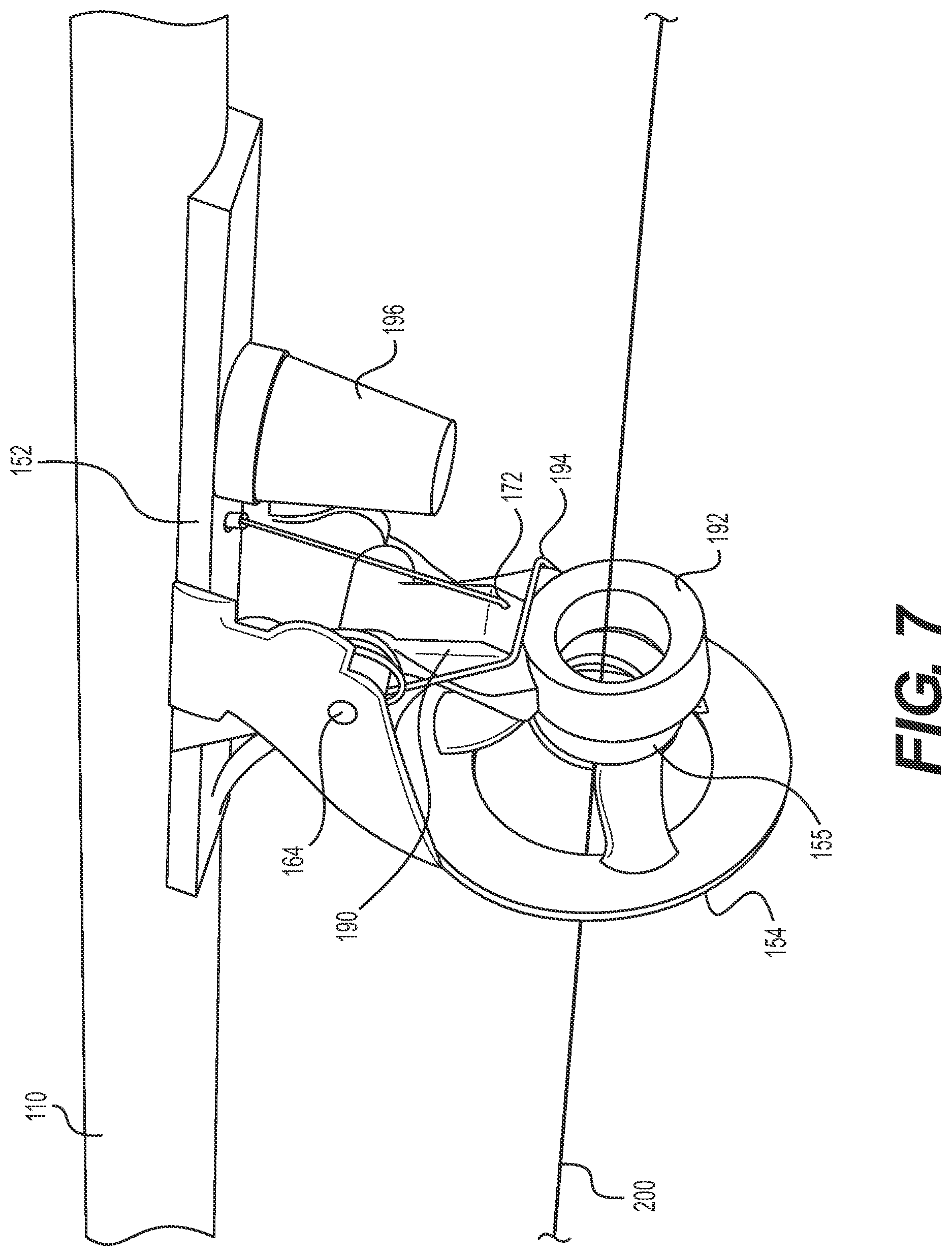 Patent US12610928 Figure 7 – Fishing line control system