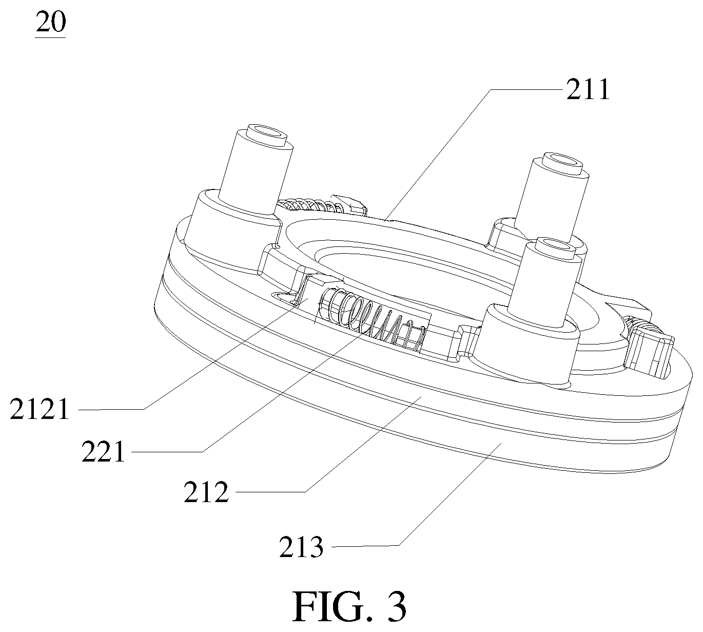 Patent US12610929 Figure 3 – Brake mechanism, bait casting reel, and fishing tackle