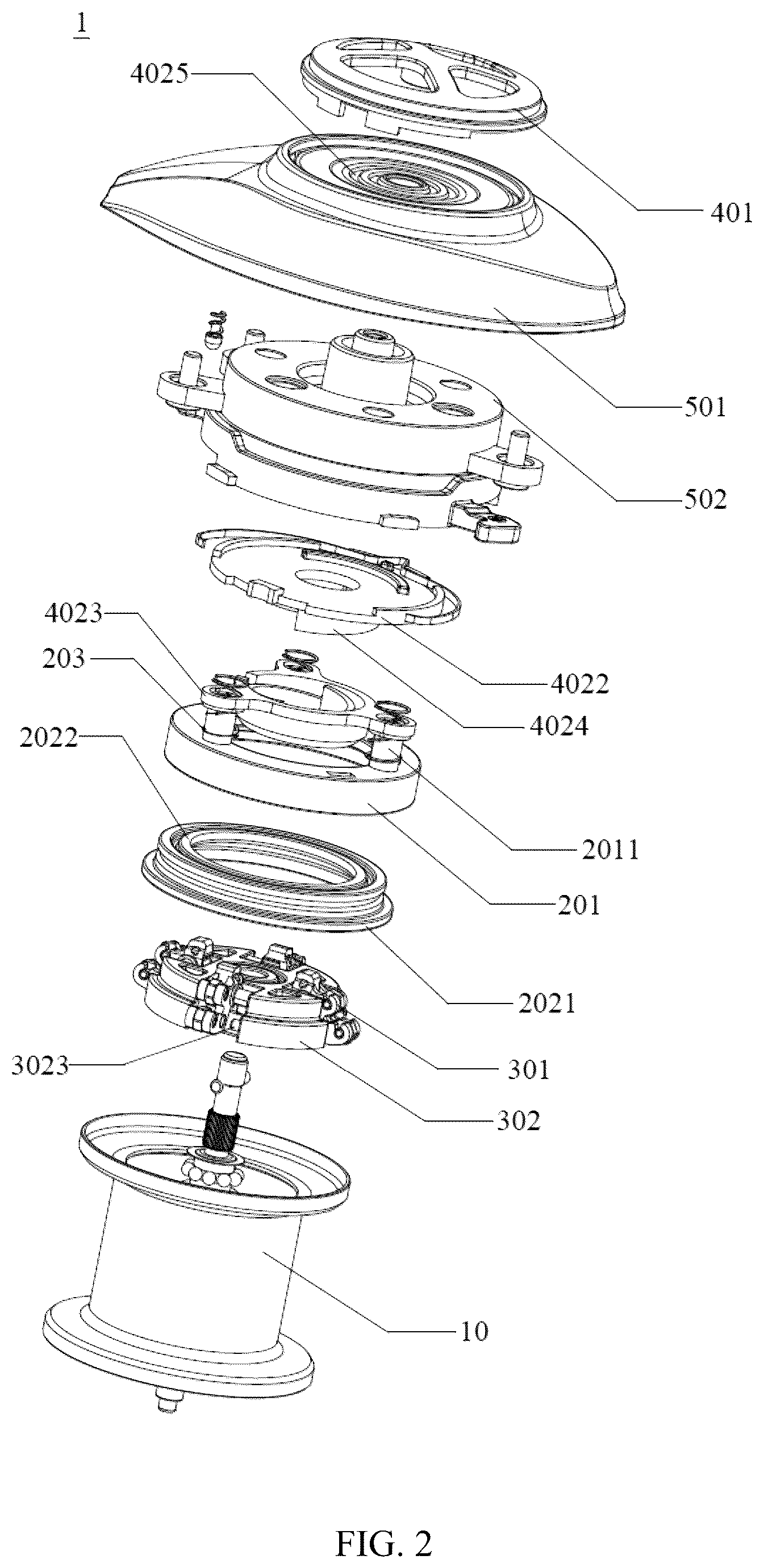 Patent US12610930 Figure 2 – Centrifugal brake mechanism, bait-casting reel and fishing tackle