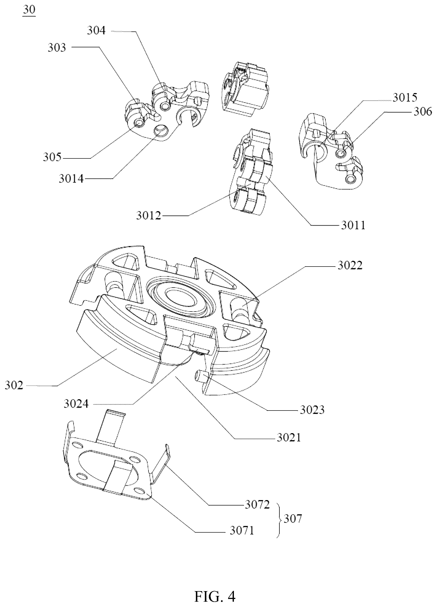 Patent US12610930 Figure 4 – Centrifugal brake mechanism, bait-casting reel and fishing tackle