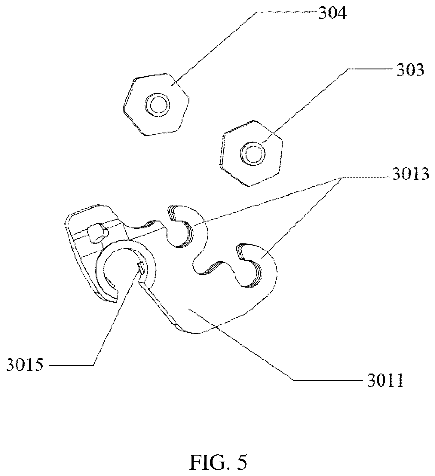 Patent US12610930 Figure 5 – Centrifugal brake mechanism, bait-casting reel and fishing tackle
