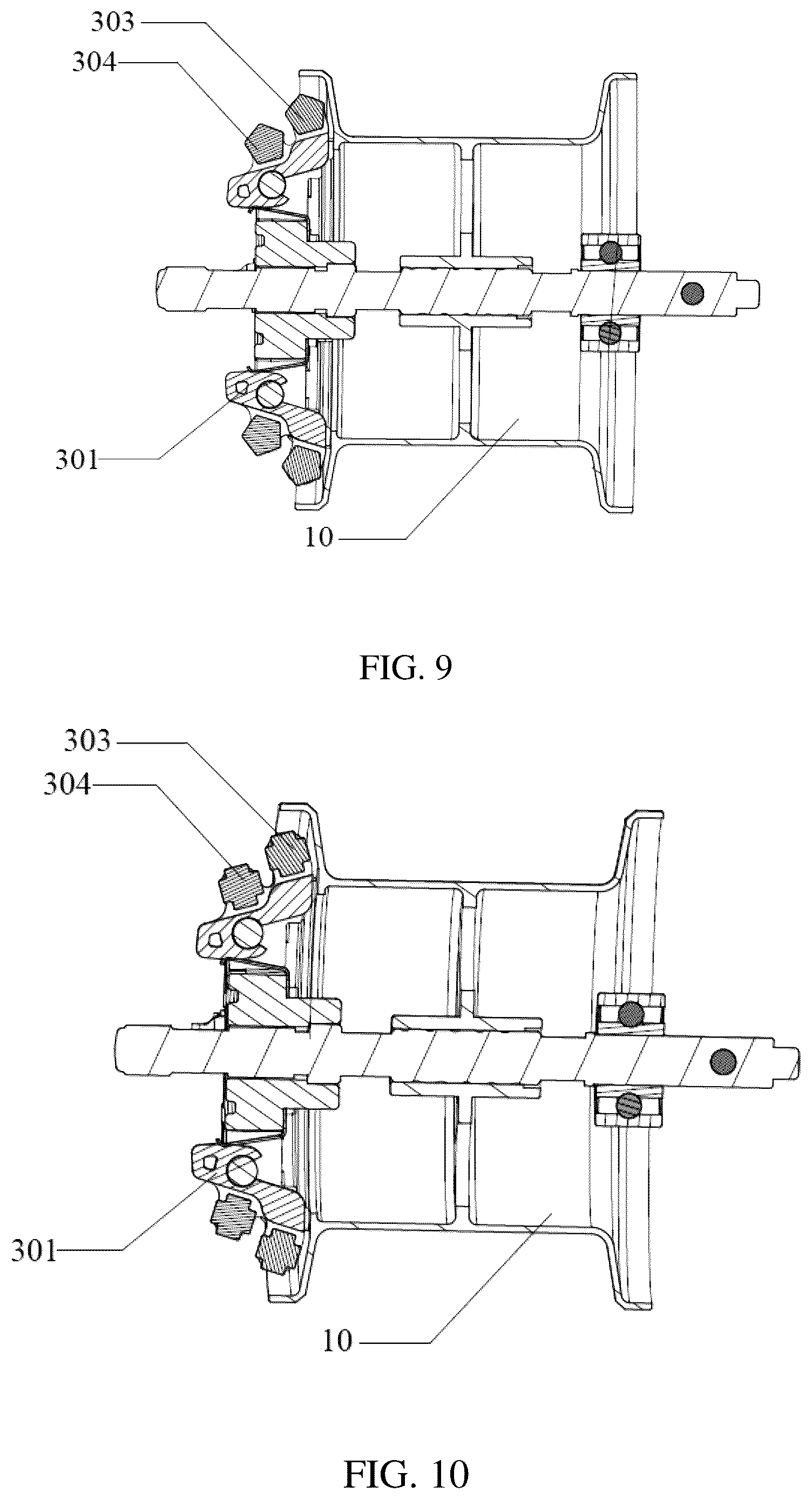 Patent US12610930 Figure 9 – Centrifugal brake mechanism, bait-casting reel and fishing tackle