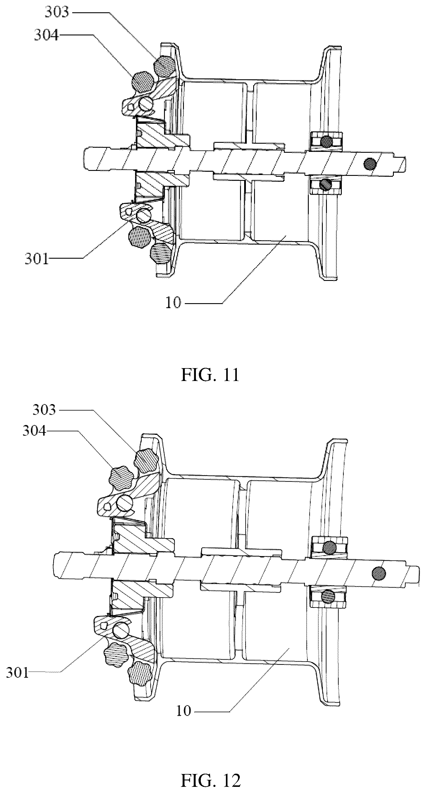 Patent US12610930 Figure 10 – Centrifugal brake mechanism, bait-casting reel and fishing tackle