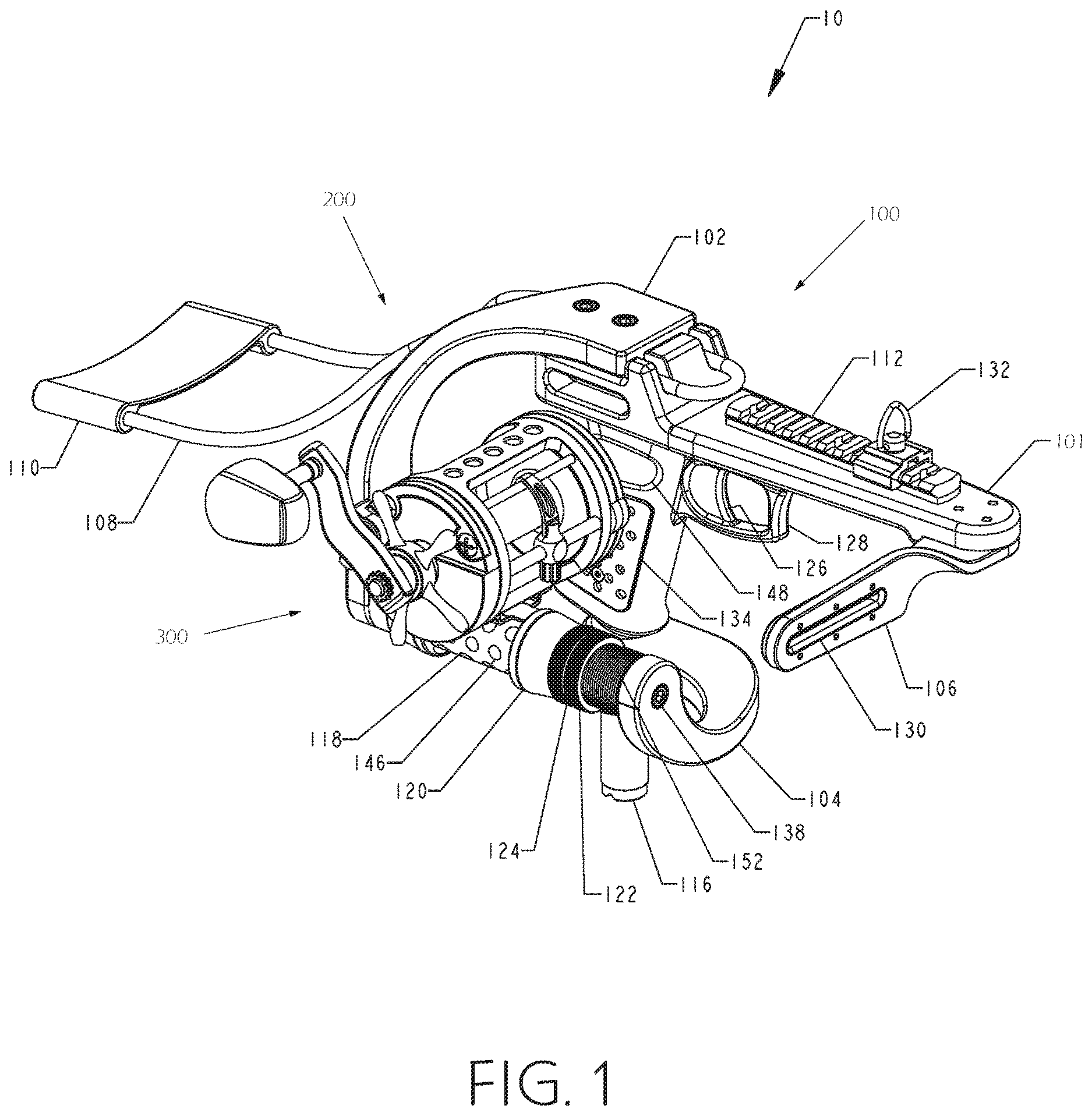 Patent US12610931 Figure 1 – Sling fishing reel