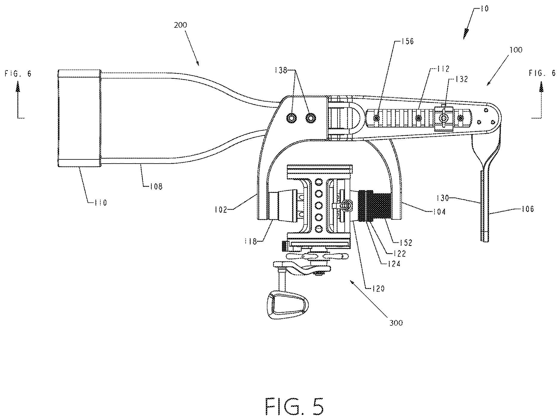 Patent US12610931 Figure 5 – Sling fishing reel