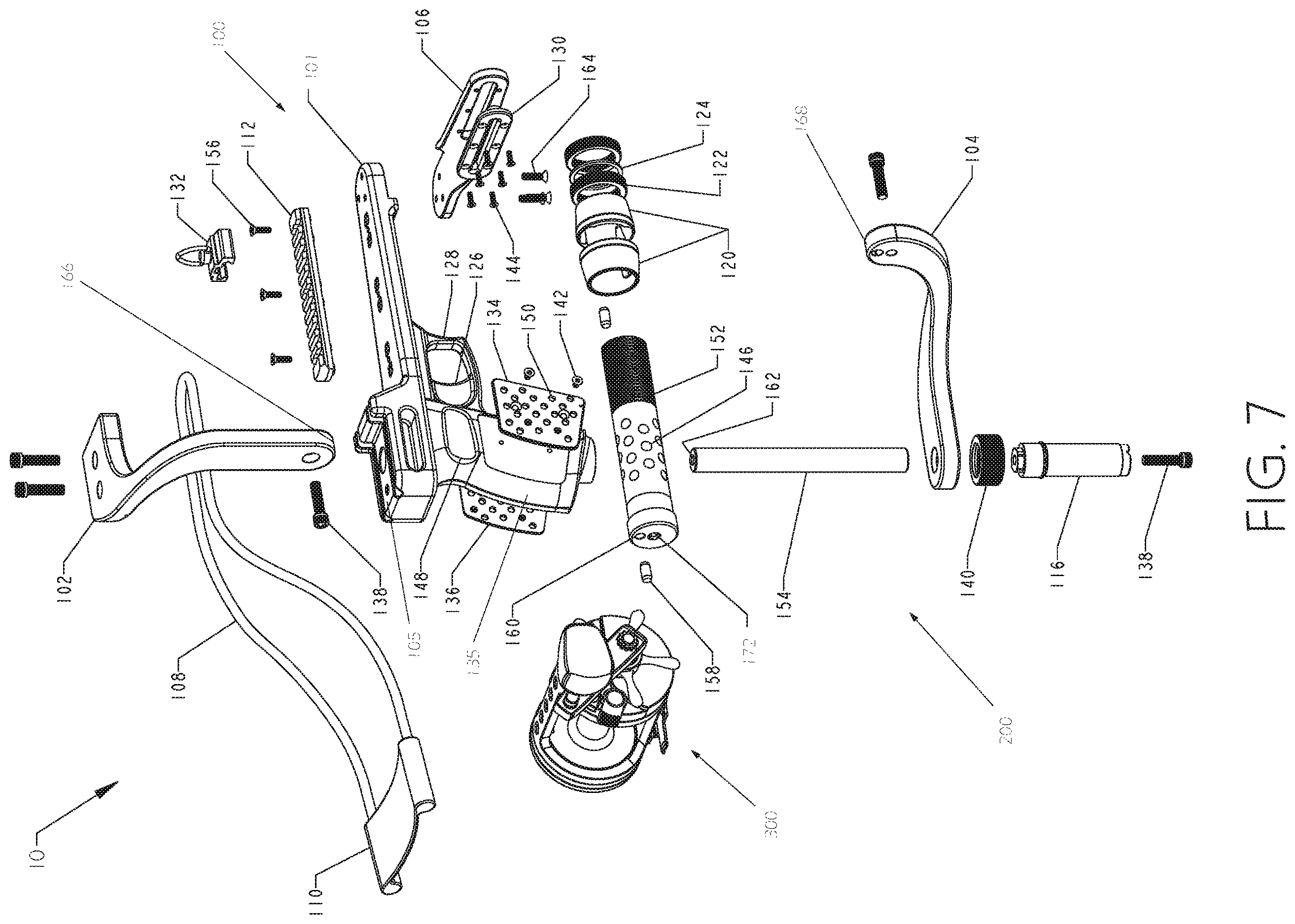 Patent US12610931 Figure 7 – Sling fishing reel