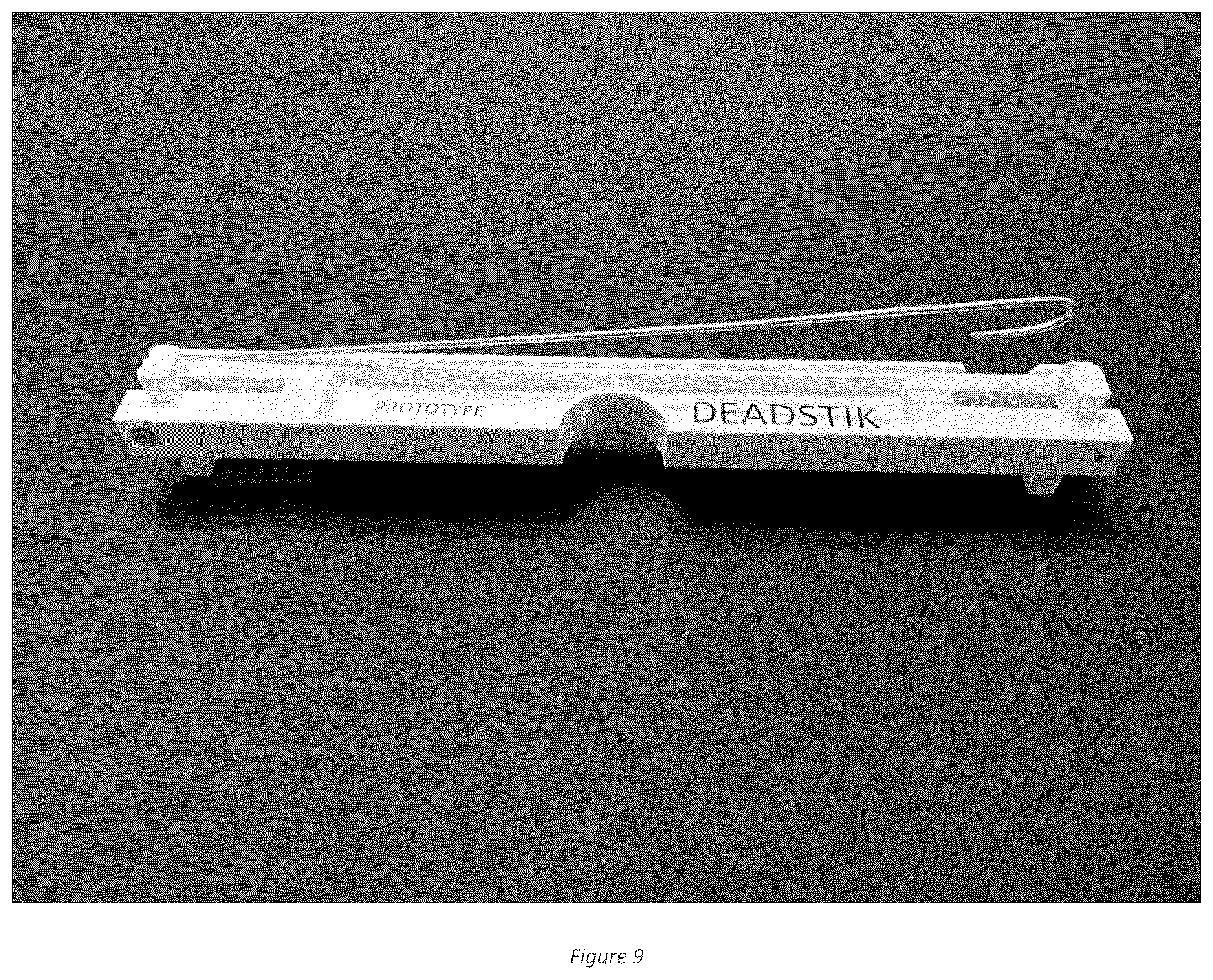 Patent US12610933 Figure 9 – Deadstik fishing hole device