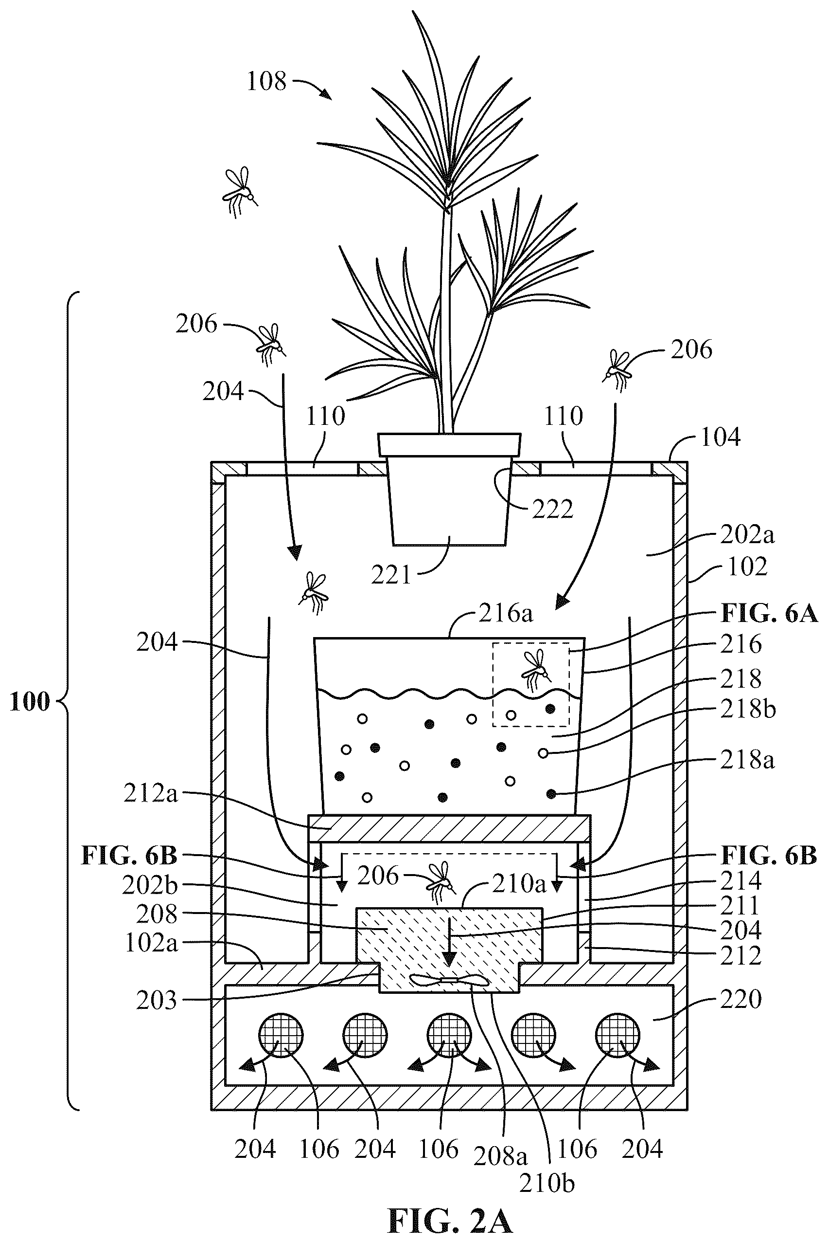 Patent US12610934 Figure 2 – Mosquito trap and method of using thereof