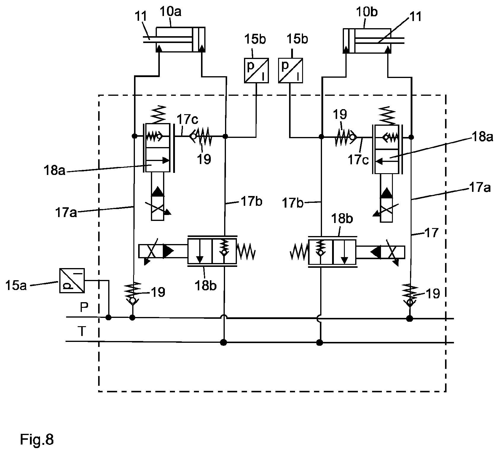 Patent US12610937 Figure 8 – Control and/or regulating system for an agricultural device