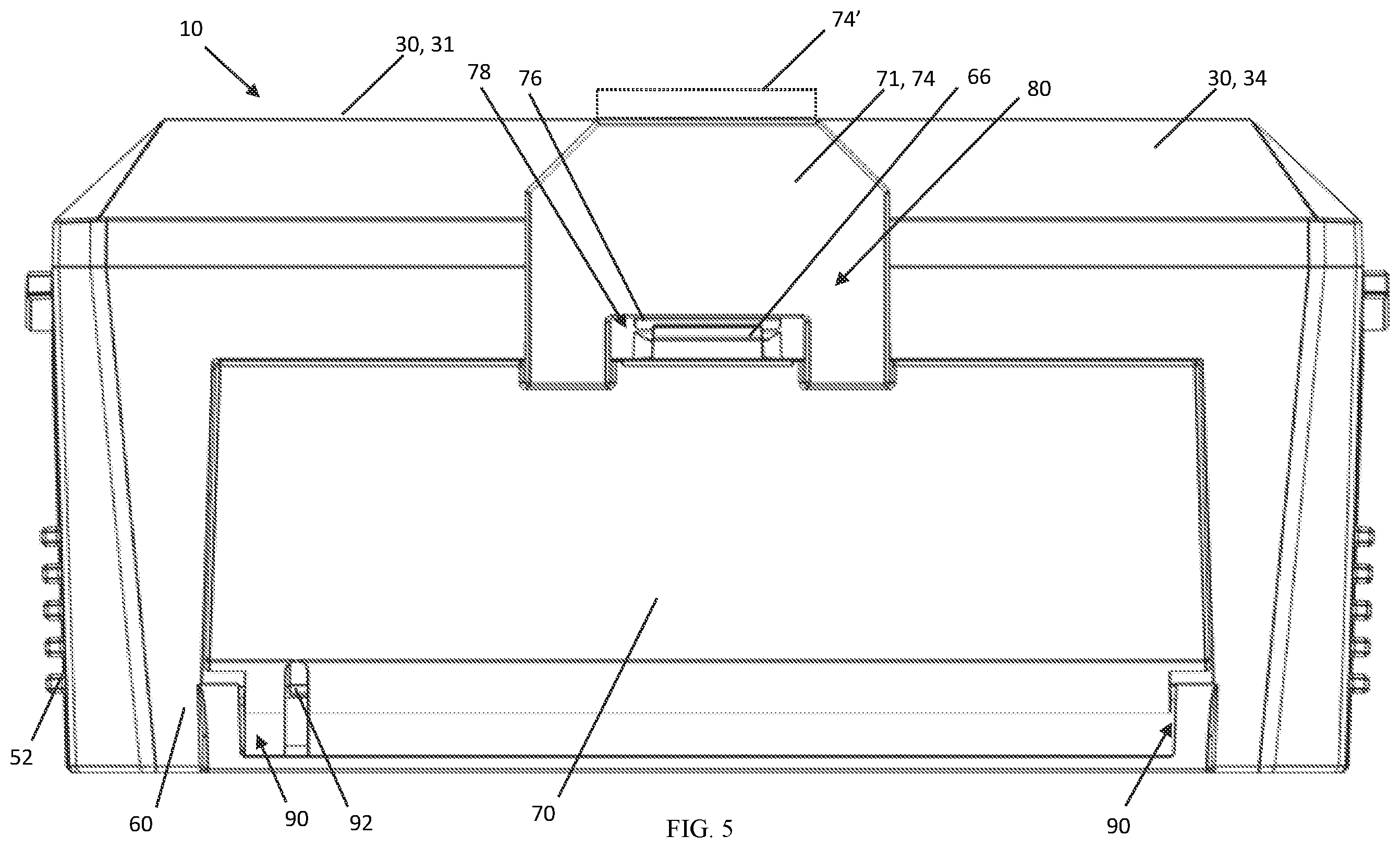 Patent US12610938 Figure 5 – Live catch rodent trap