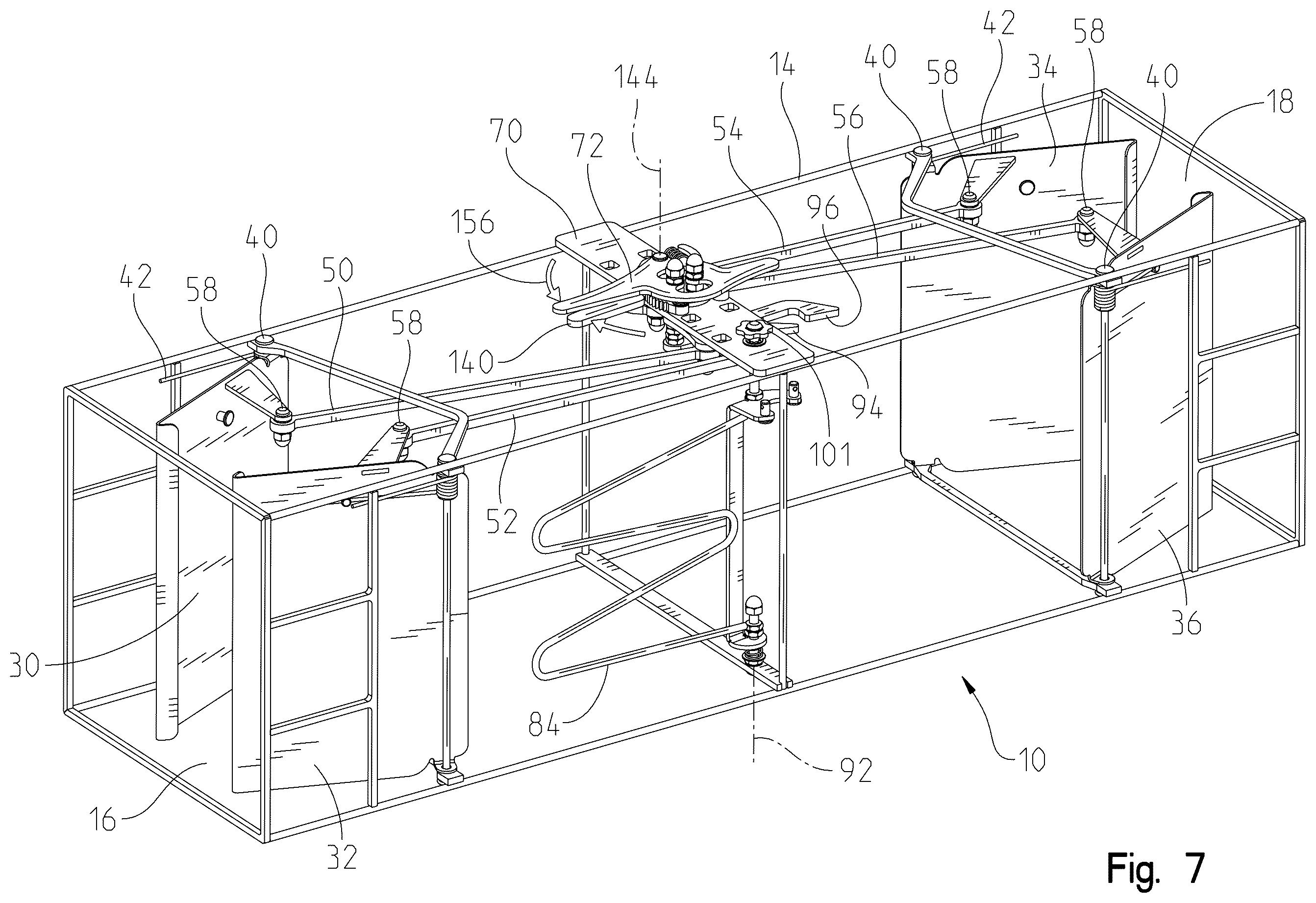 Patent US12610939 Figure 7 – Single-handed trap