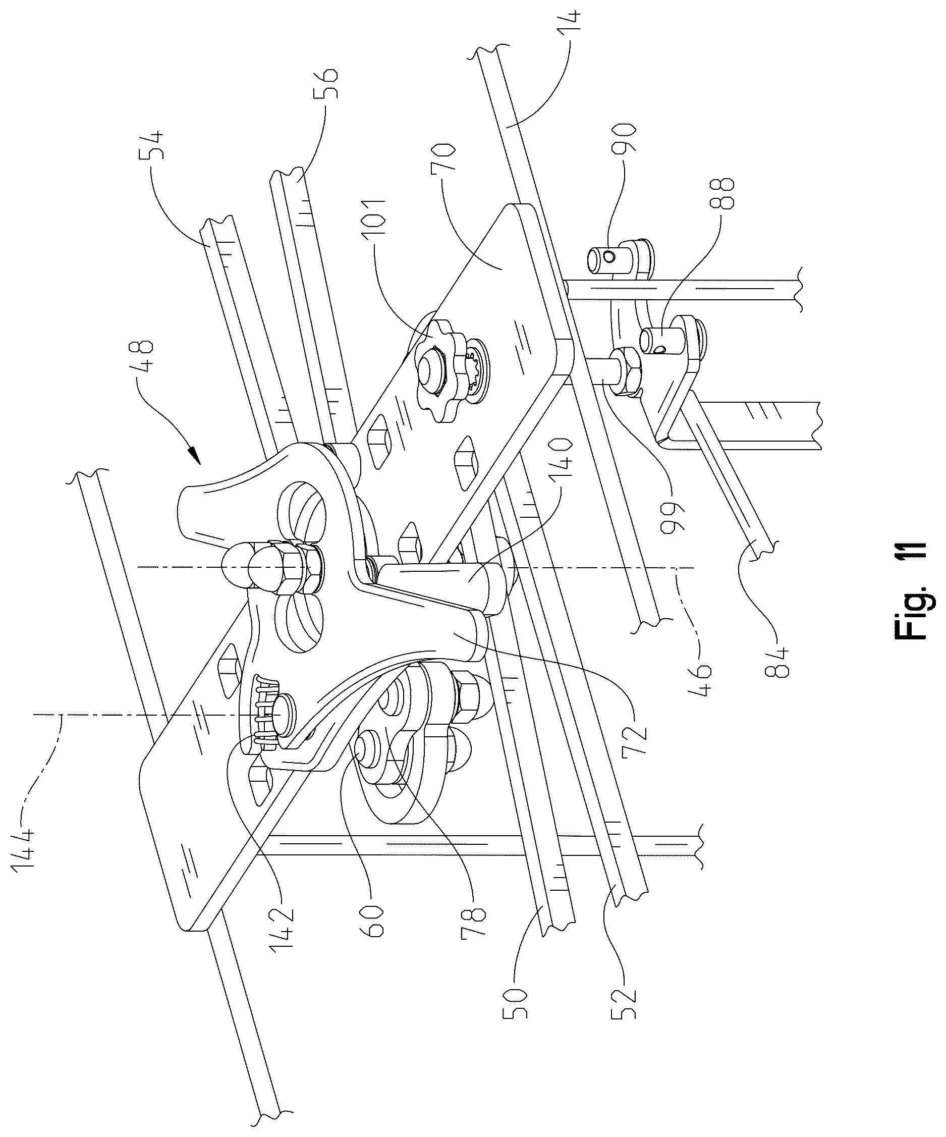 Patent US12610939 Figure 11 – Single-handed trap