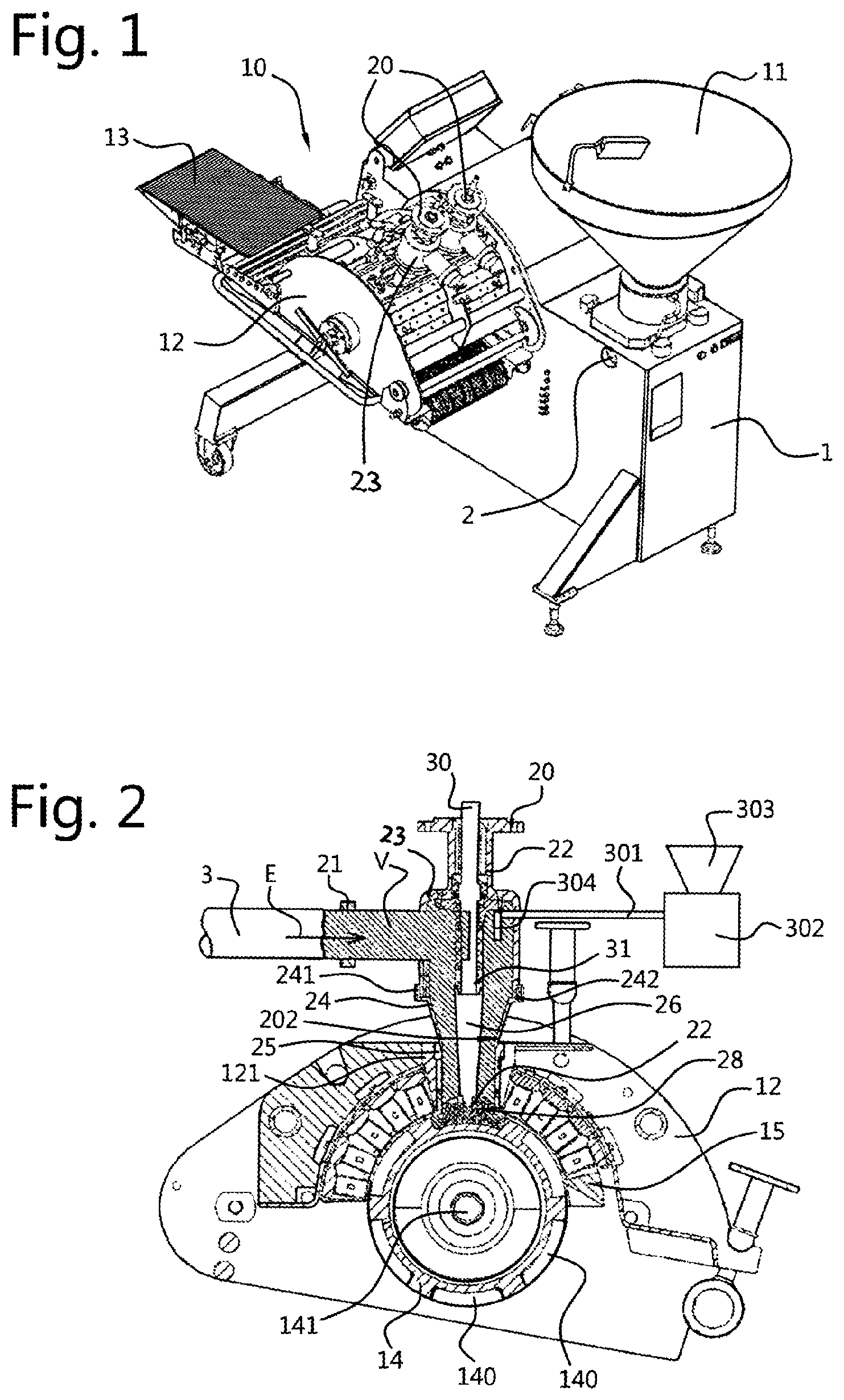 Patent US12610959 Figure 1 – System for forming moulded meat products
