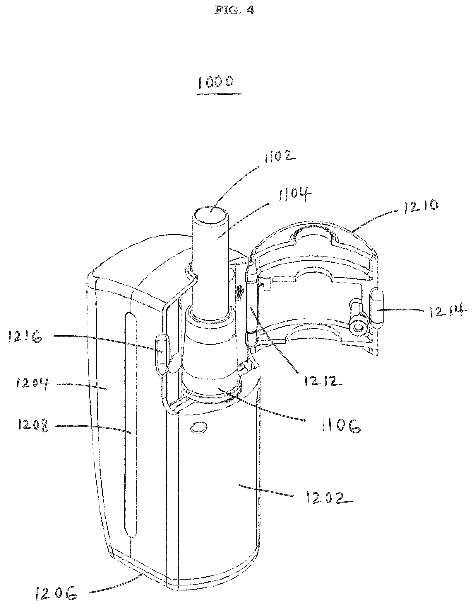 Patent US12610981 Figure 4 – Capsules including embedded heaters and heat-not-burn (HNB) aerosol-generating devices
