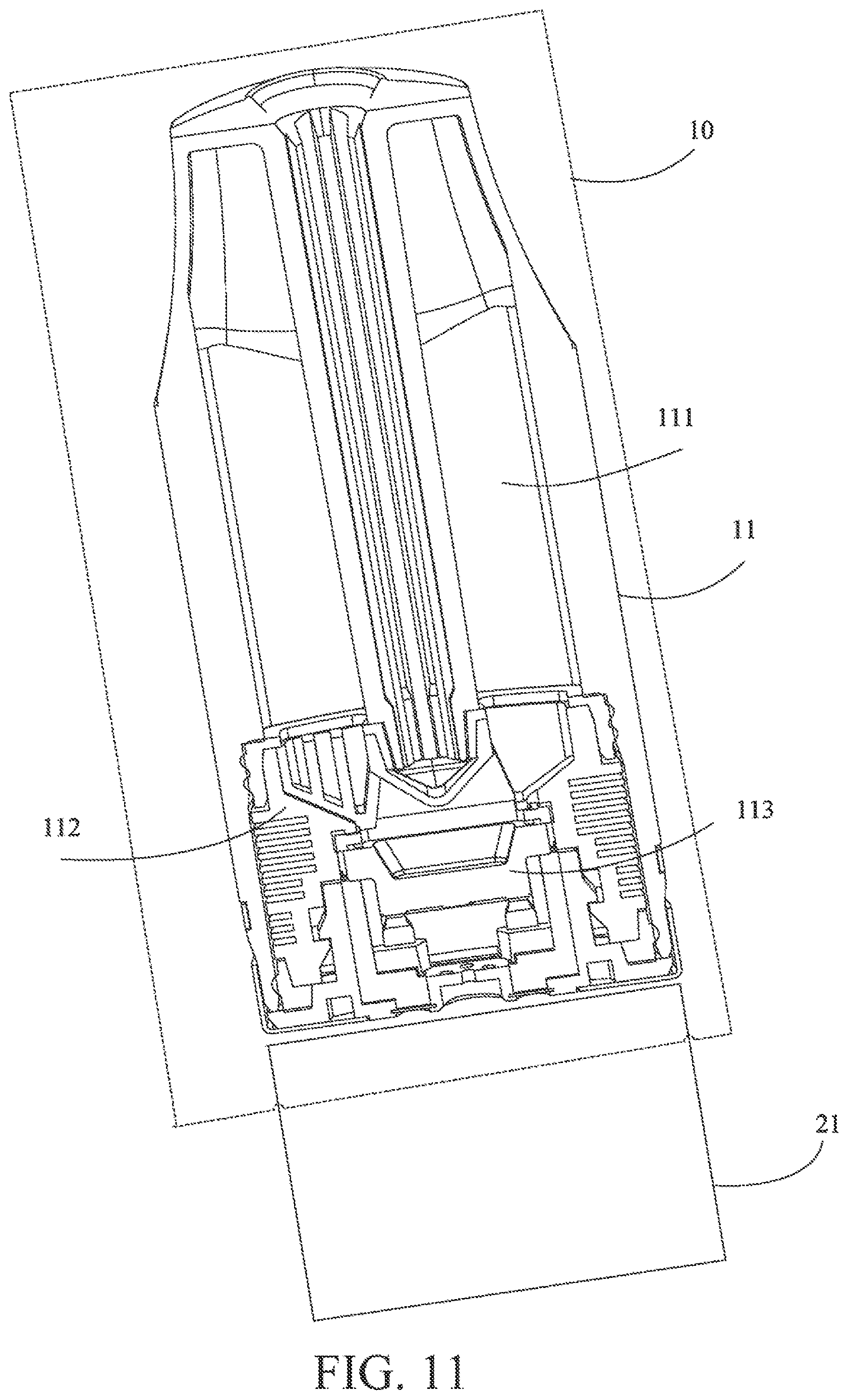 Patent US12610986 Figure 11 – Vaporization assembly and electronic vaporization device