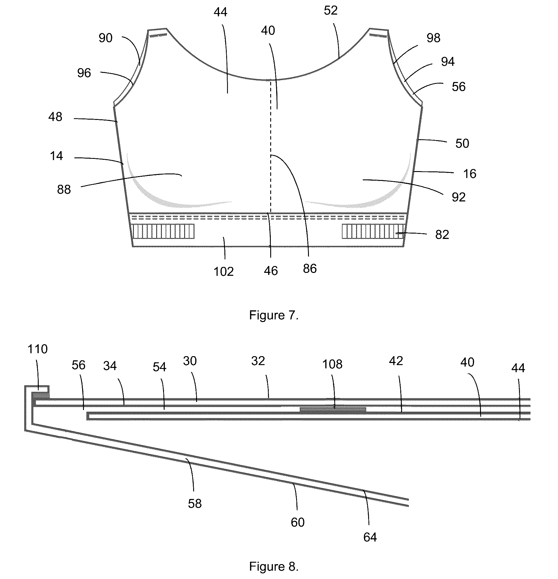 Patent US12610991 Figure 4 – Breast support garment
