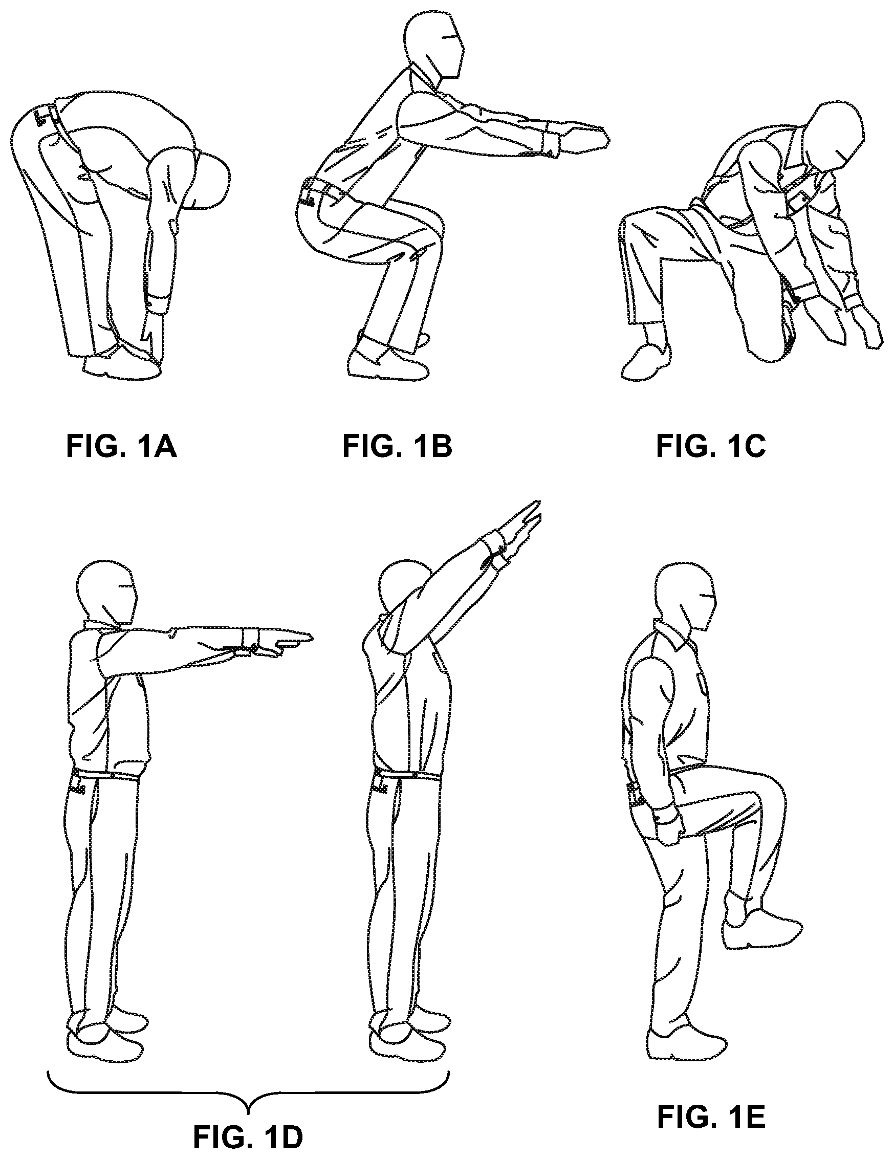 Patent US12610992 Figure 1 – Pants configured for enhancing worker mobility
